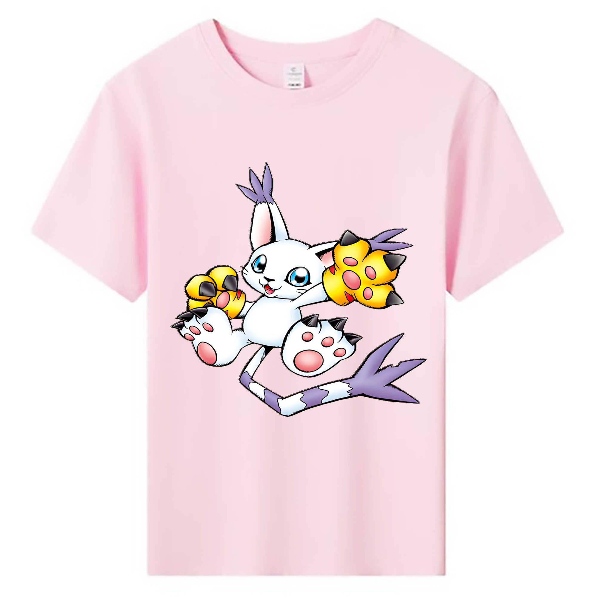 （画像用） Digimon デジタルモンスター/デジモン 綿100％キッズTシャツ（フロントプリント）