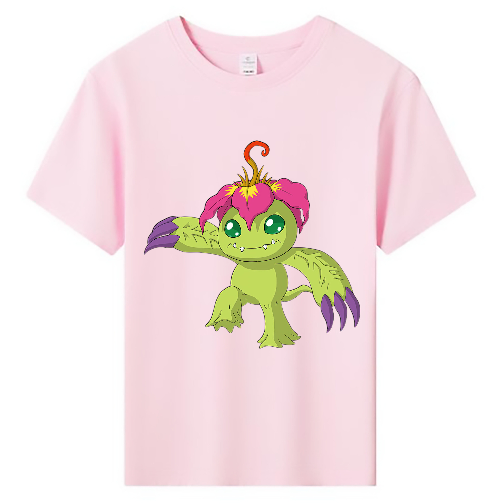 （画像用） Digimon デジタルモンスター/デジモン 綿100％キッズTシャツ（フロントプリント）