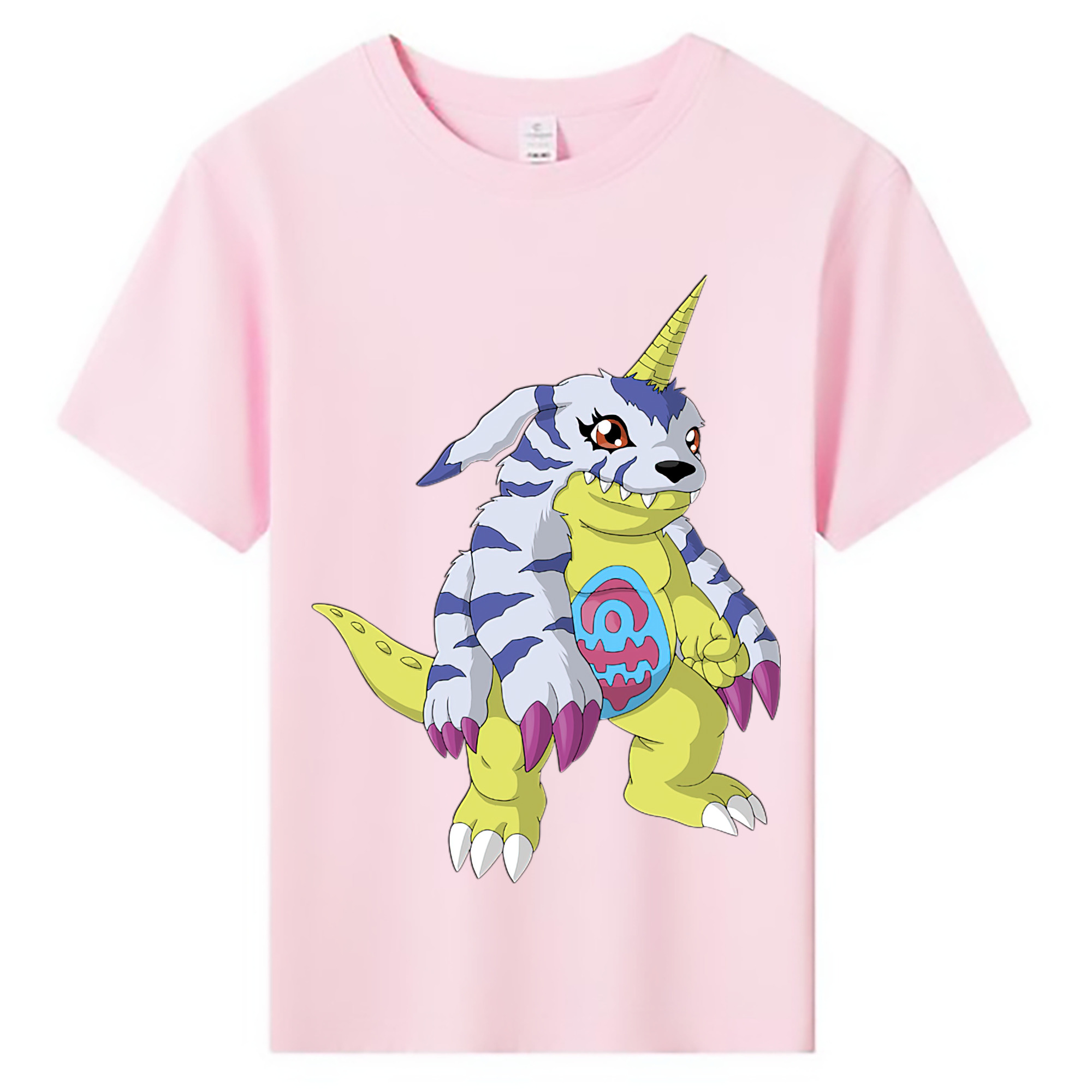 （画像用） Digimon デジタルモンスター/デジモン 綿100％キッズTシャツ（フロントプリント）