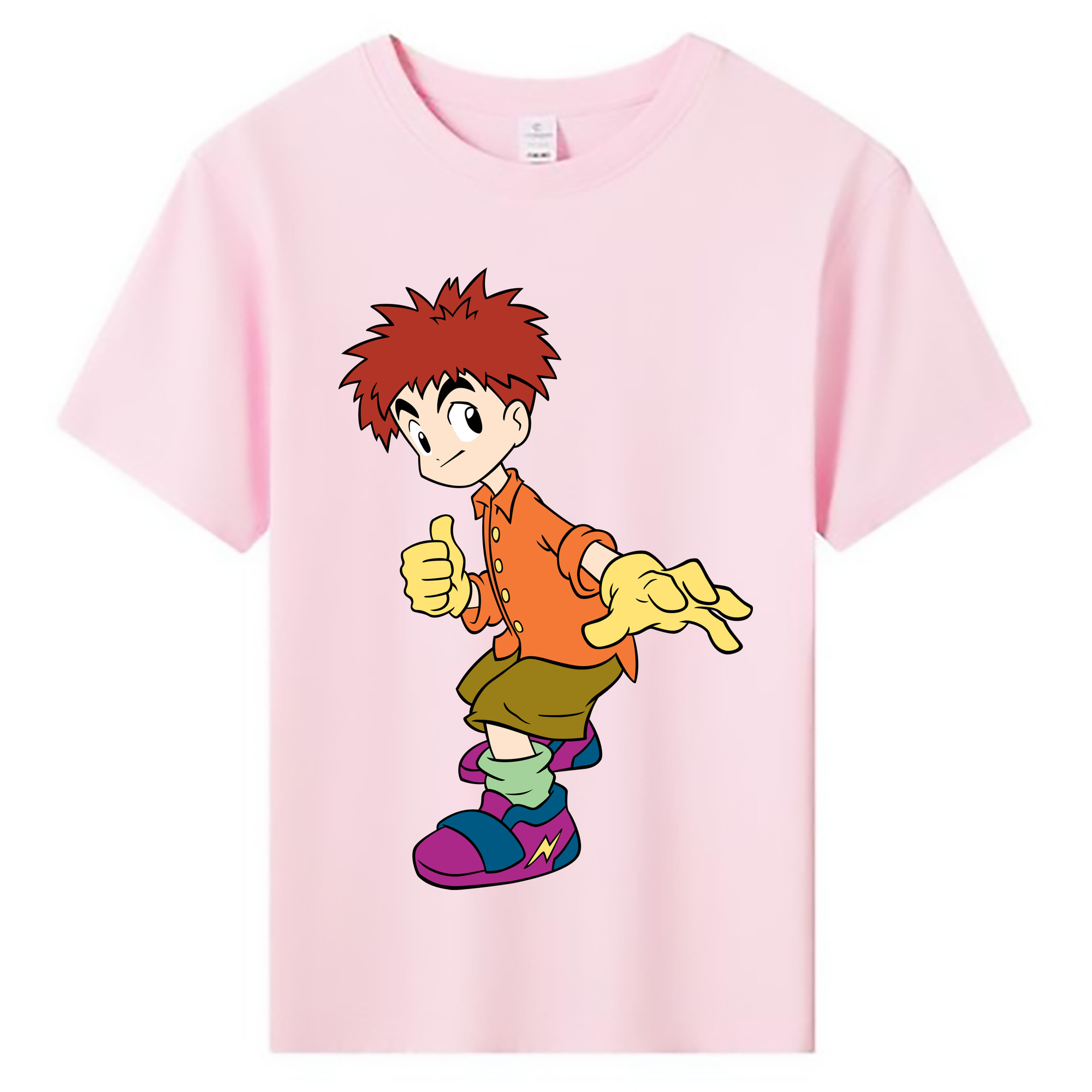 （画像用） Digimon デジタルモンスター/デジモン 綿100％キッズTシャツ（フロントプリント）