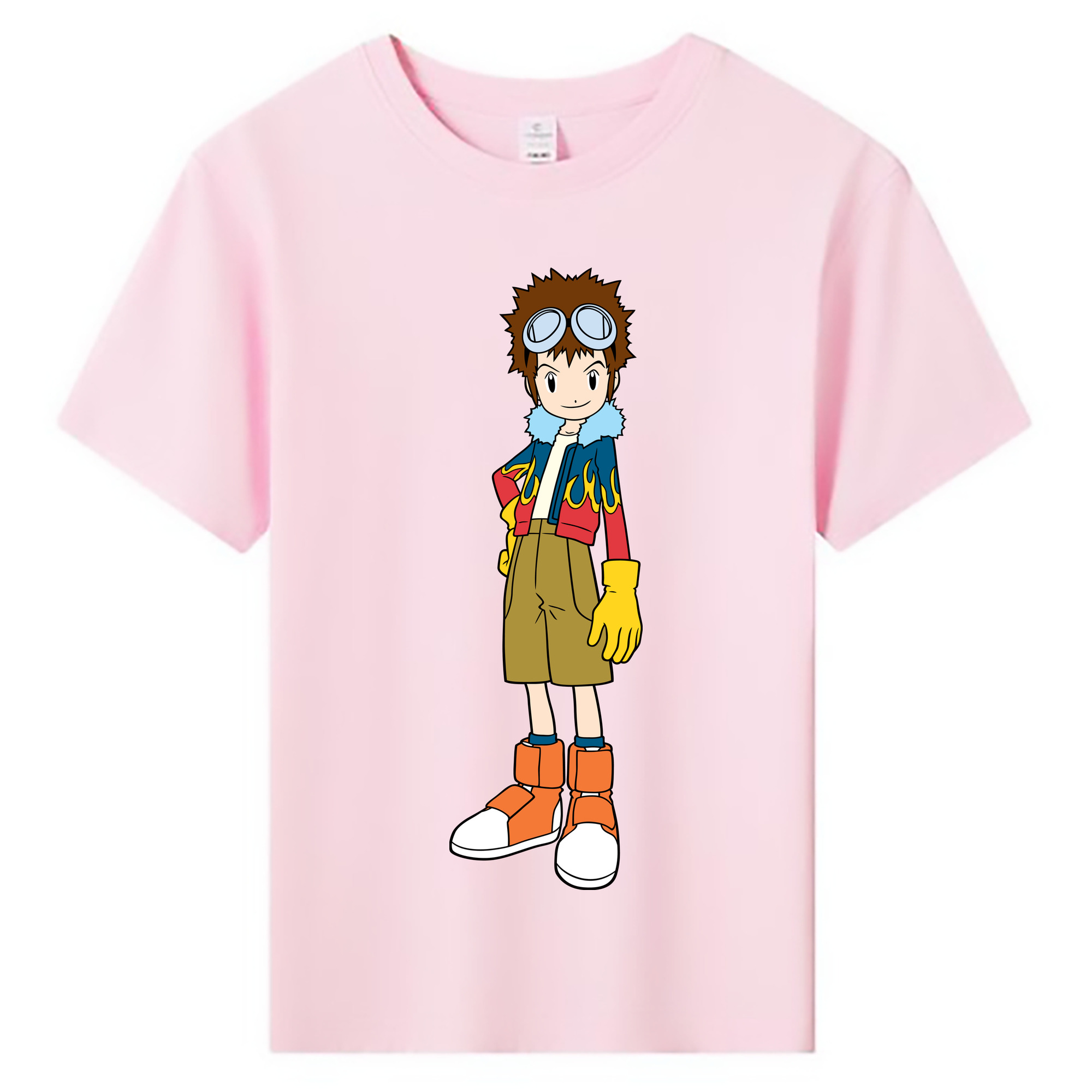 （画像用） Digimon デジタルモンスター/デジモン 綿100％キッズTシャツ（フロントプリント）