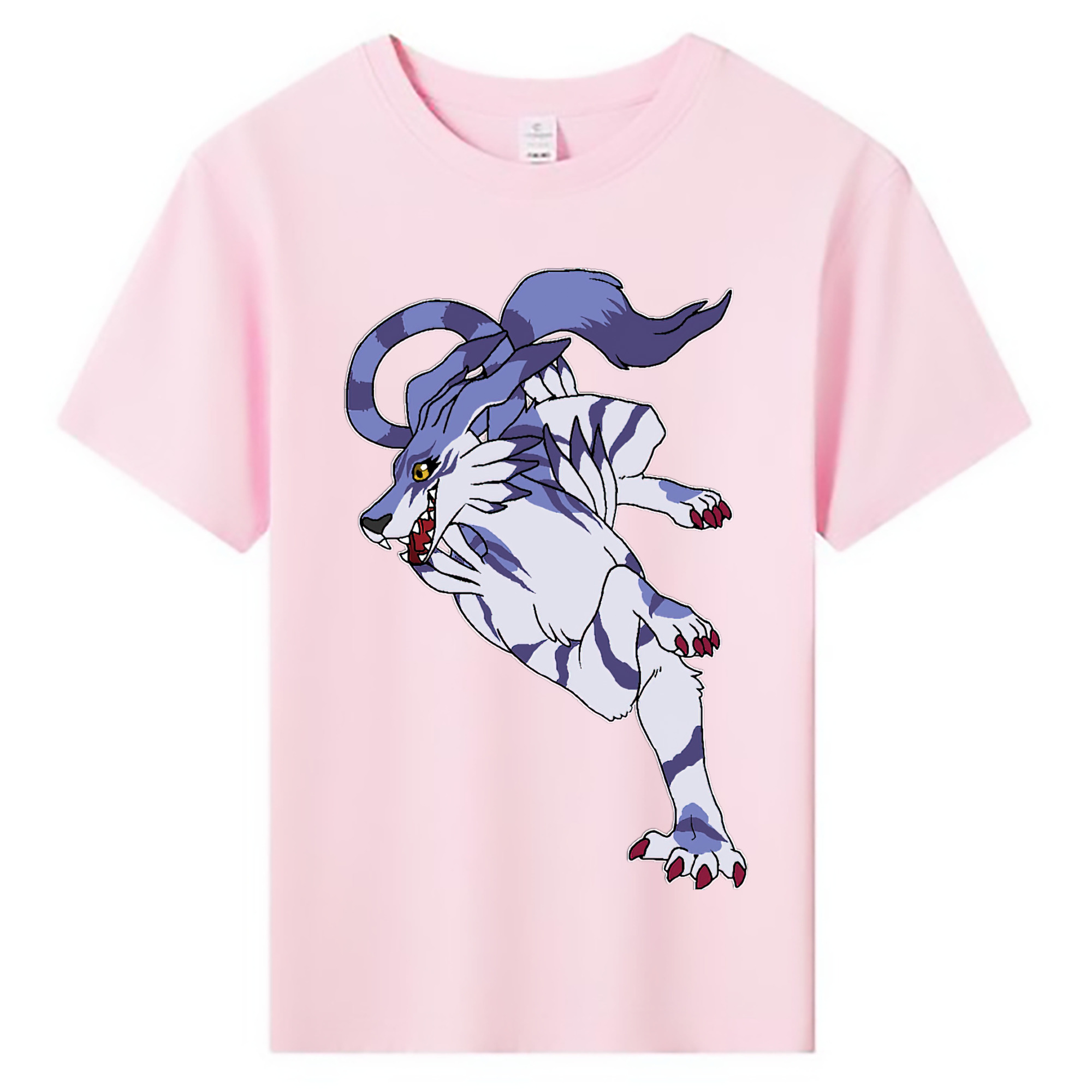 （画像用） Digimon デジタルモンスター/デジモン 綿100％キッズTシャツ（フロントプリント）
