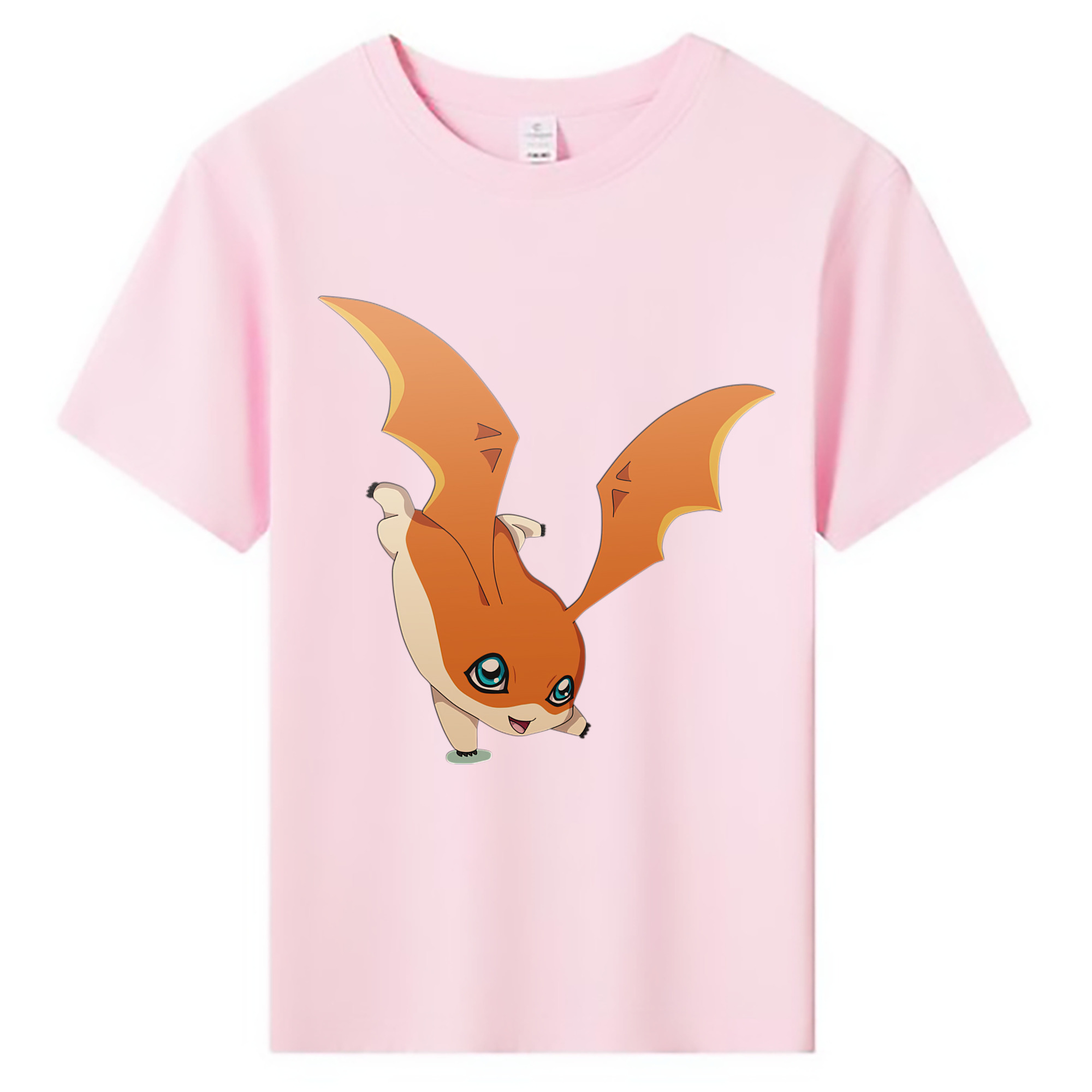 （画像用） Digimon デジタルモンスター/デジモン 綿100％キッズTシャツ（フロントプリント）