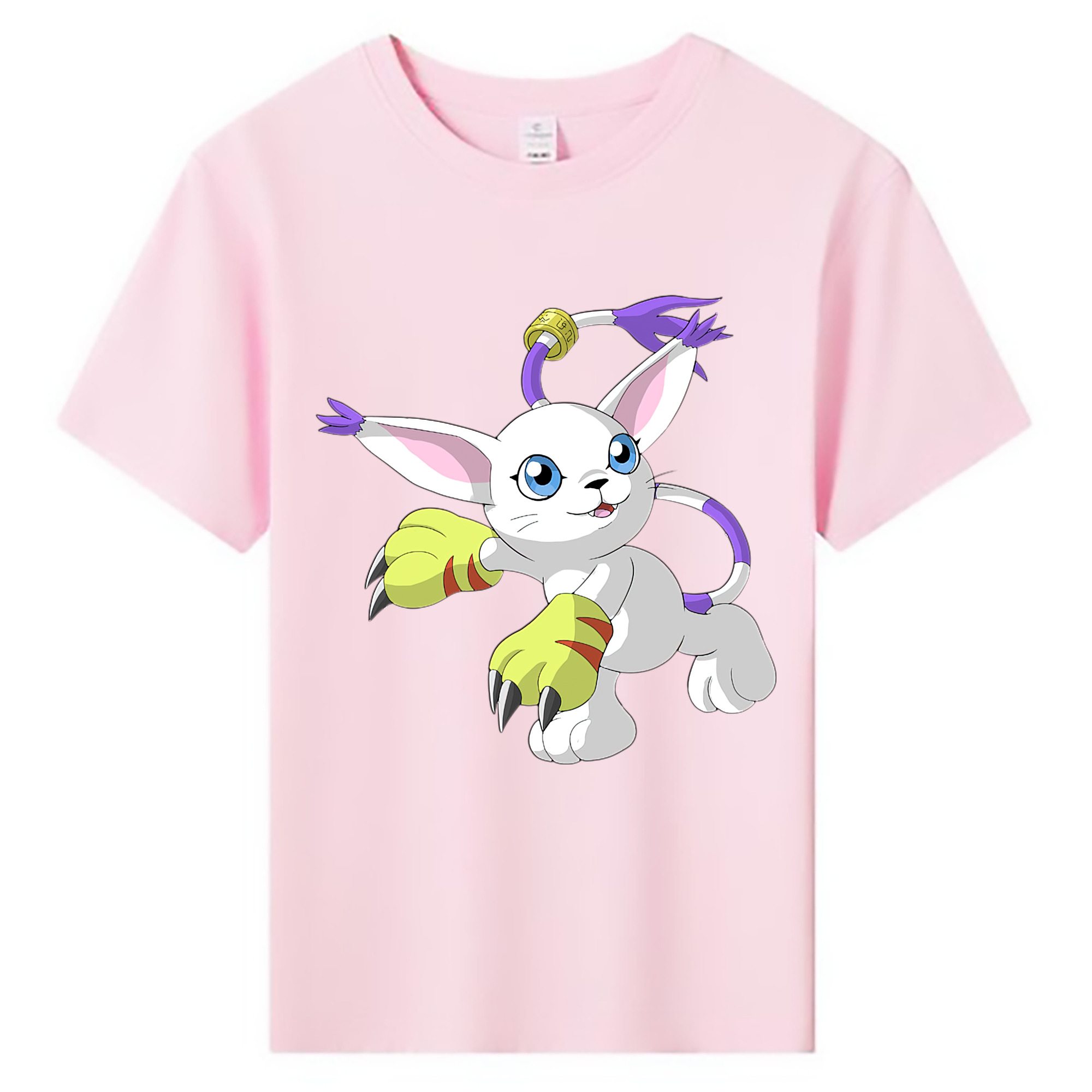 （画像用） Digimon デジタルモンスター/デジモン 綿100％キッズTシャツ（フロントプリント）