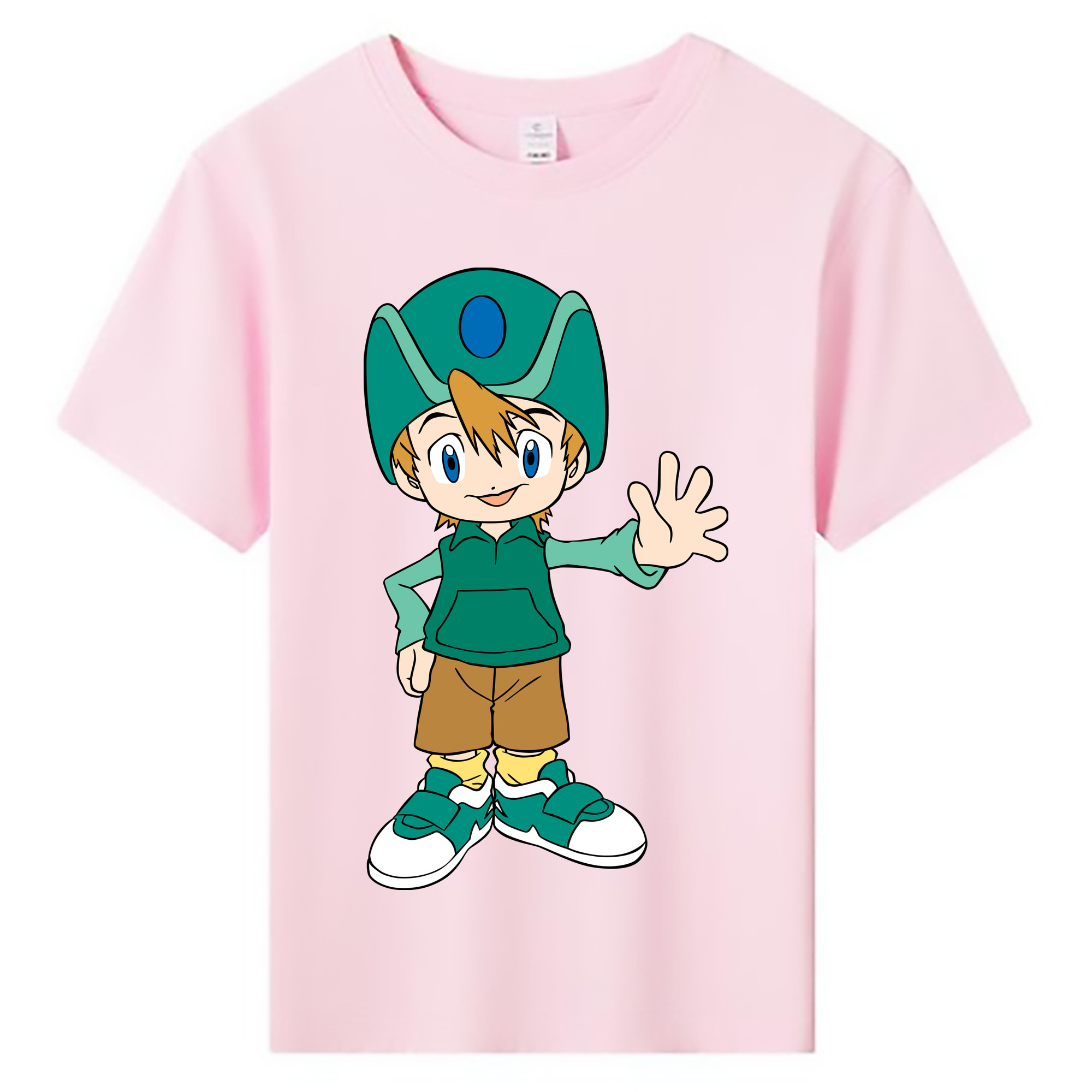 （画像用） Digimon デジタルモンスター/デジモン 綿100％キッズTシャツ（フロントプリント）