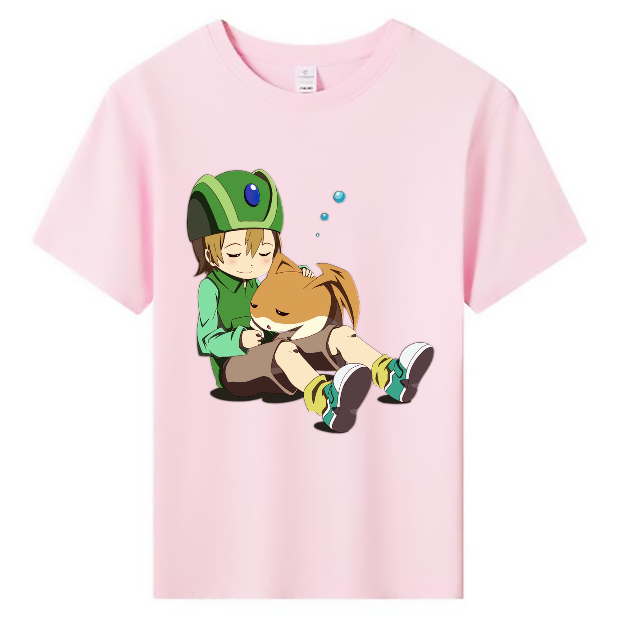 （画像用） Digimon デジタルモンスター/デジモン 綿100％キッズTシャツ（フロントプリント）
