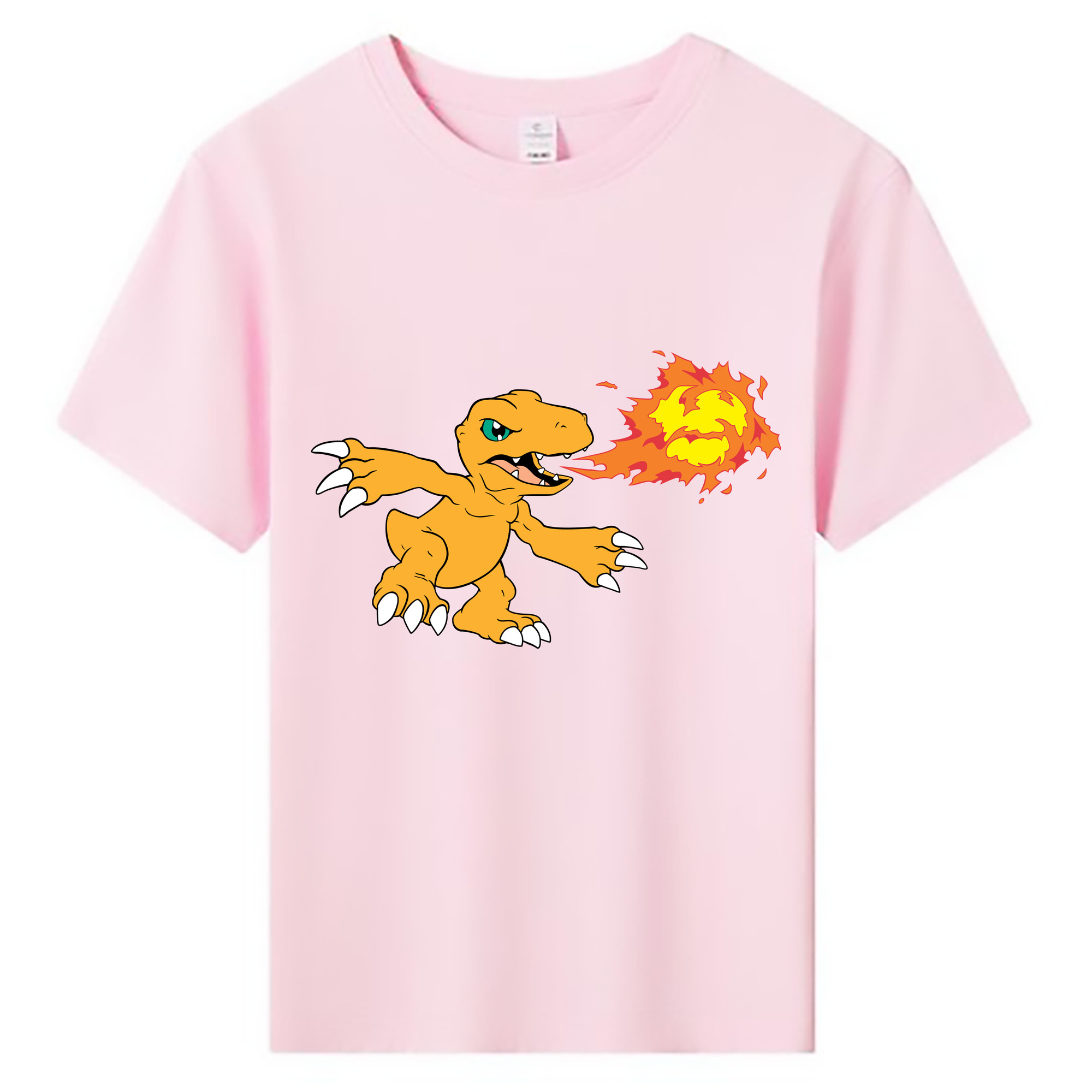 （画像用） Digimon デジタルモンスター/デジモン 綿100％キッズTシャツ（フロントプリント）