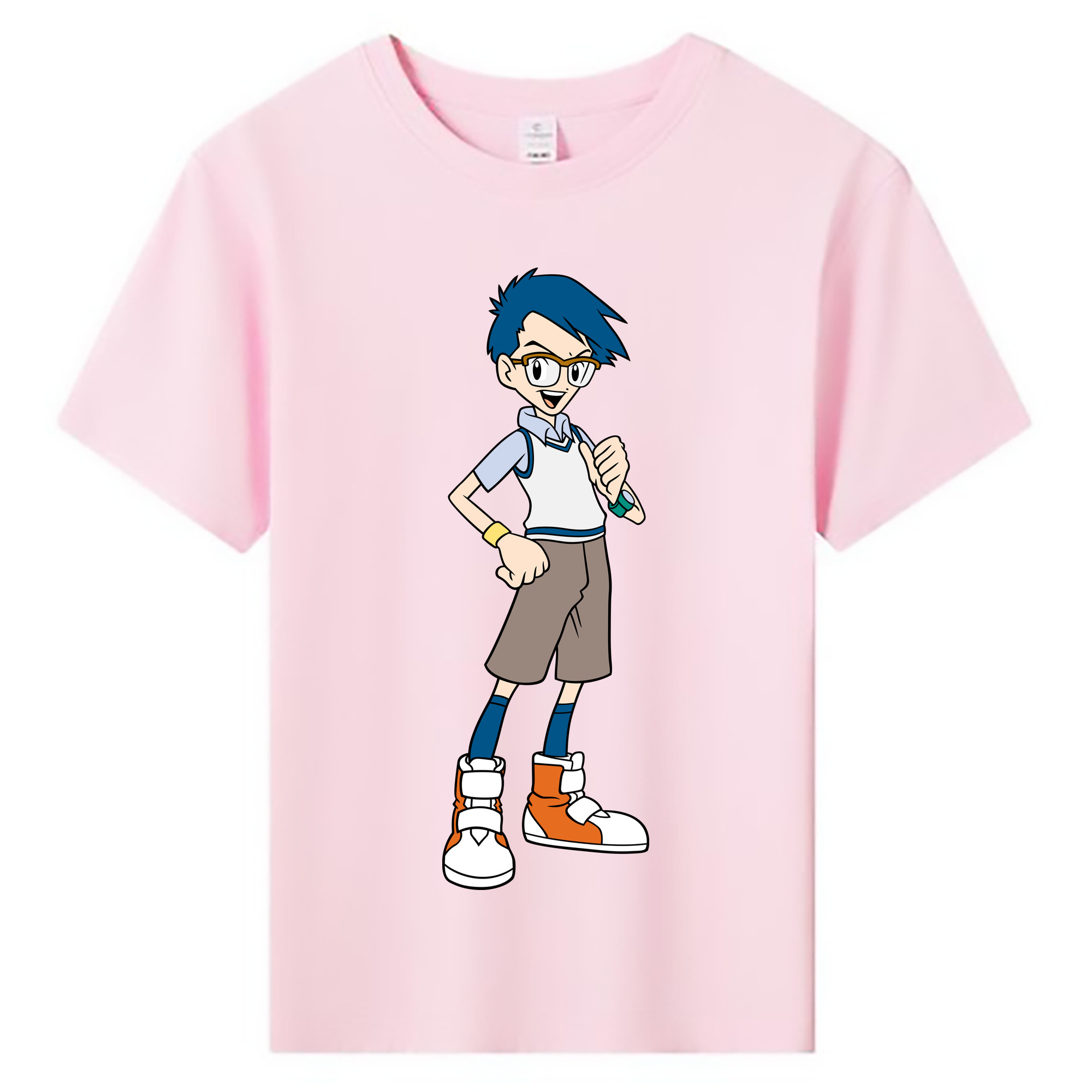 （画像用） Digimon デジタルモンスター/デジモン 綿100％キッズTシャツ（フロントプリント）