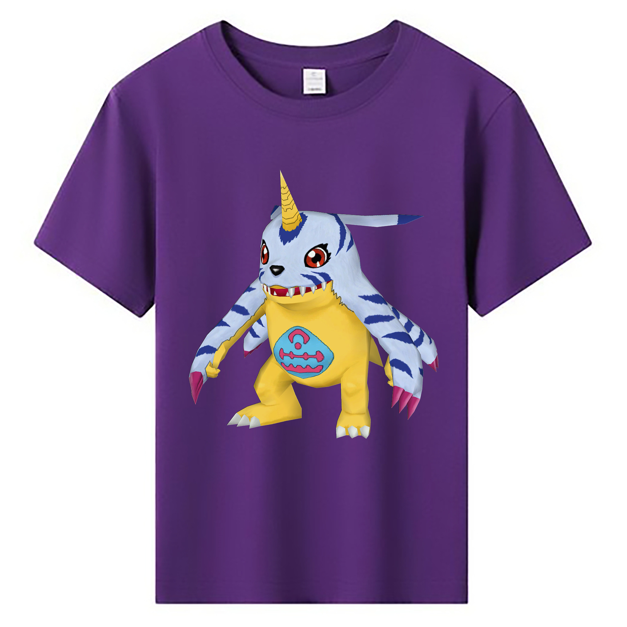 （画像用） Digimon デジタルモンスター/デジモン 綿100％キッズTシャツ（フロントプリント）