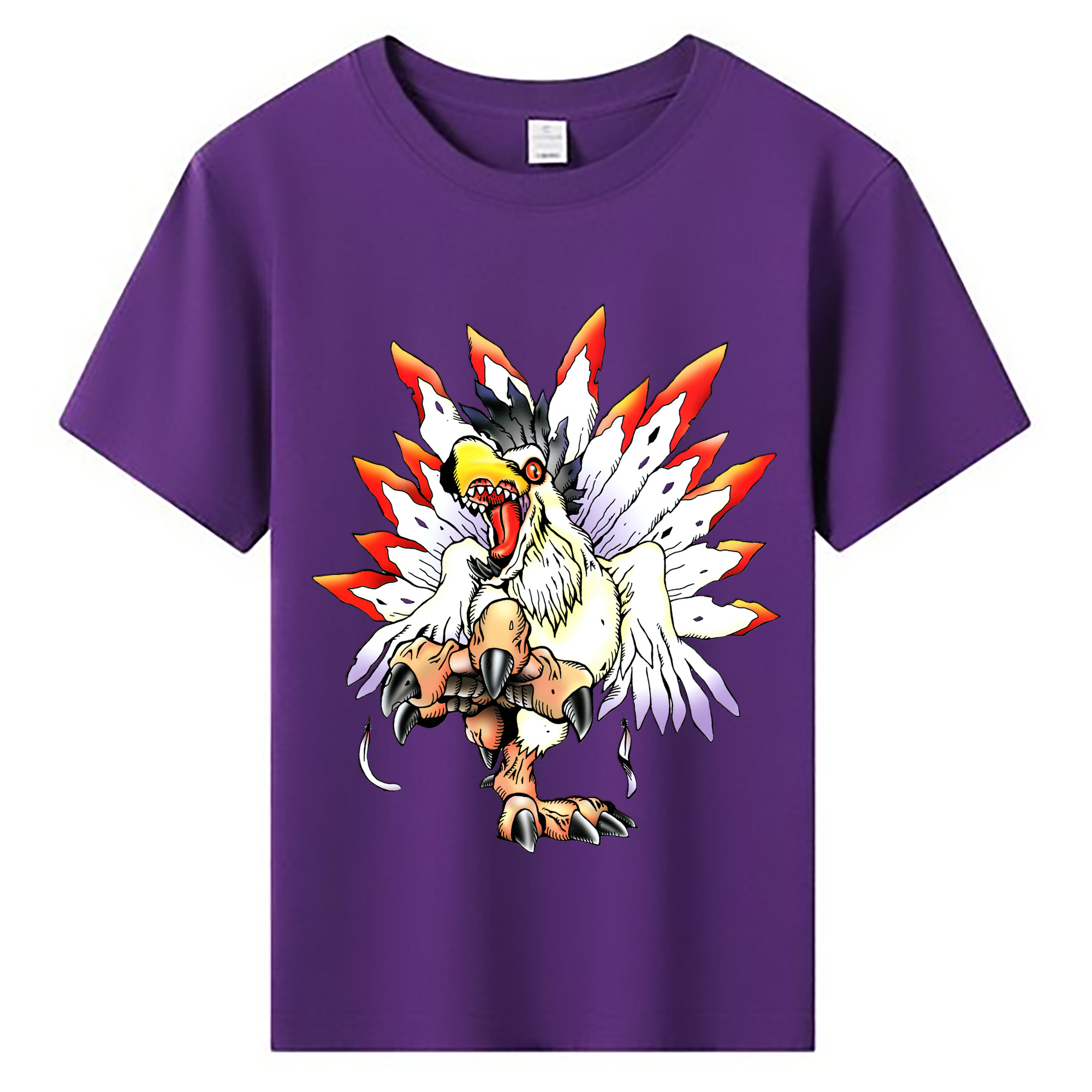 （画像用） Digimon デジタルモンスター/デジモン 綿100％キッズTシャツ（フロントプリント）