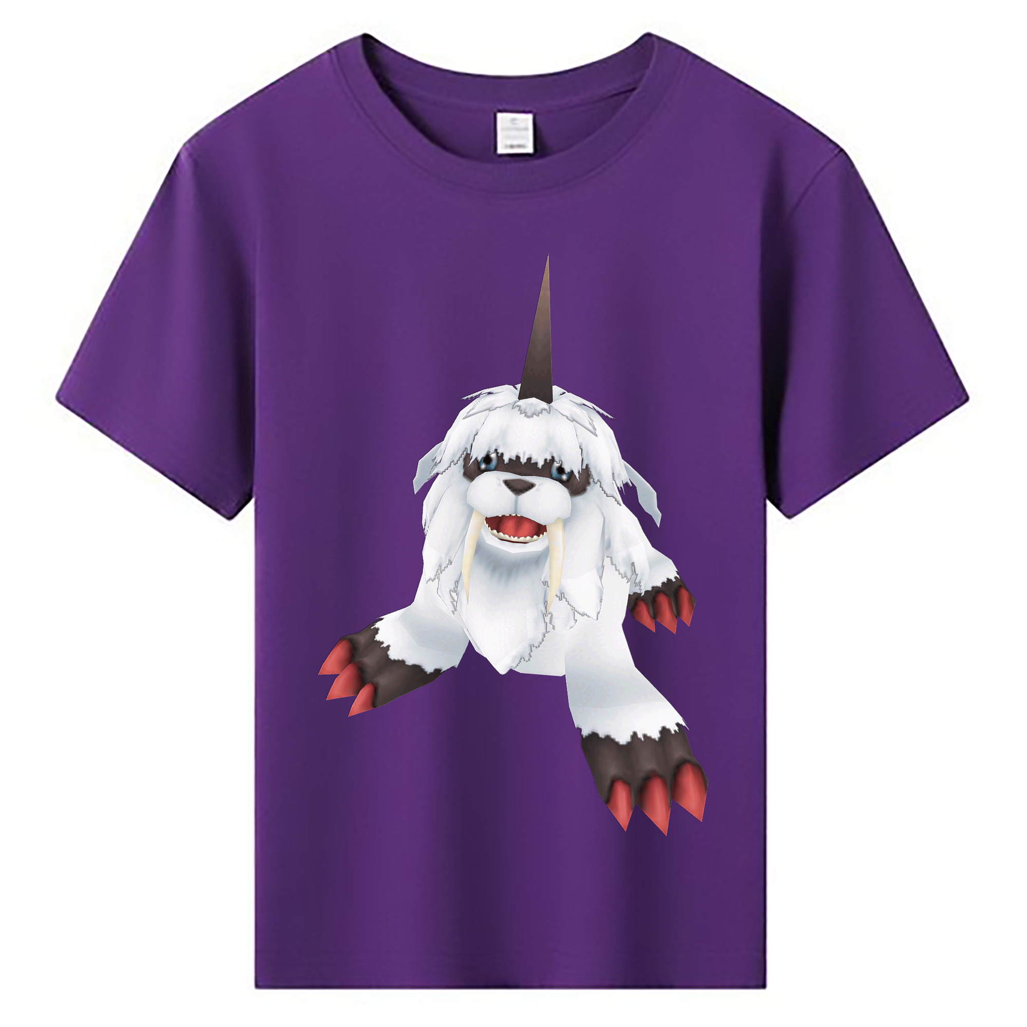 （画像用） Digimon デジタルモンスター/デジモン 綿100％キッズTシャツ（フロントプリント）