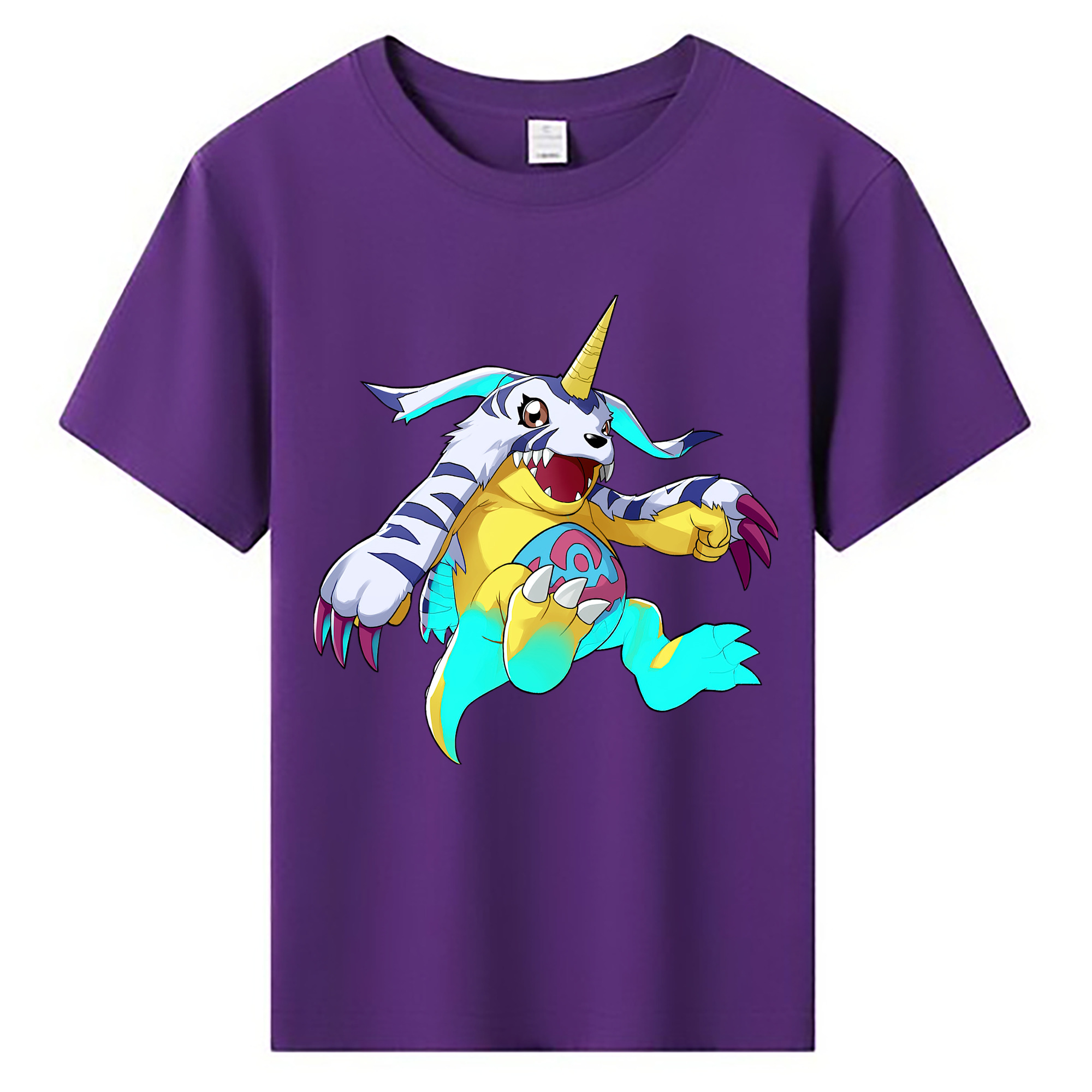 （画像用） Digimon デジタルモンスター/デジモン 綿100％キッズTシャツ（フロントプリント）