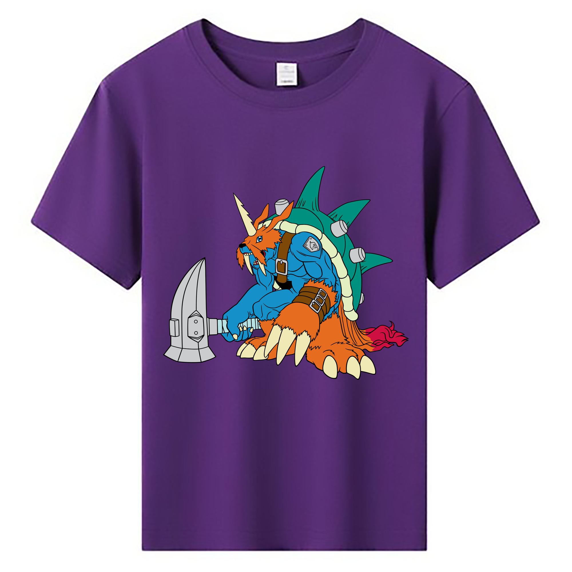 （画像用） Digimon デジタルモンスター/デジモン 綿100％キッズTシャツ（フロントプリント）