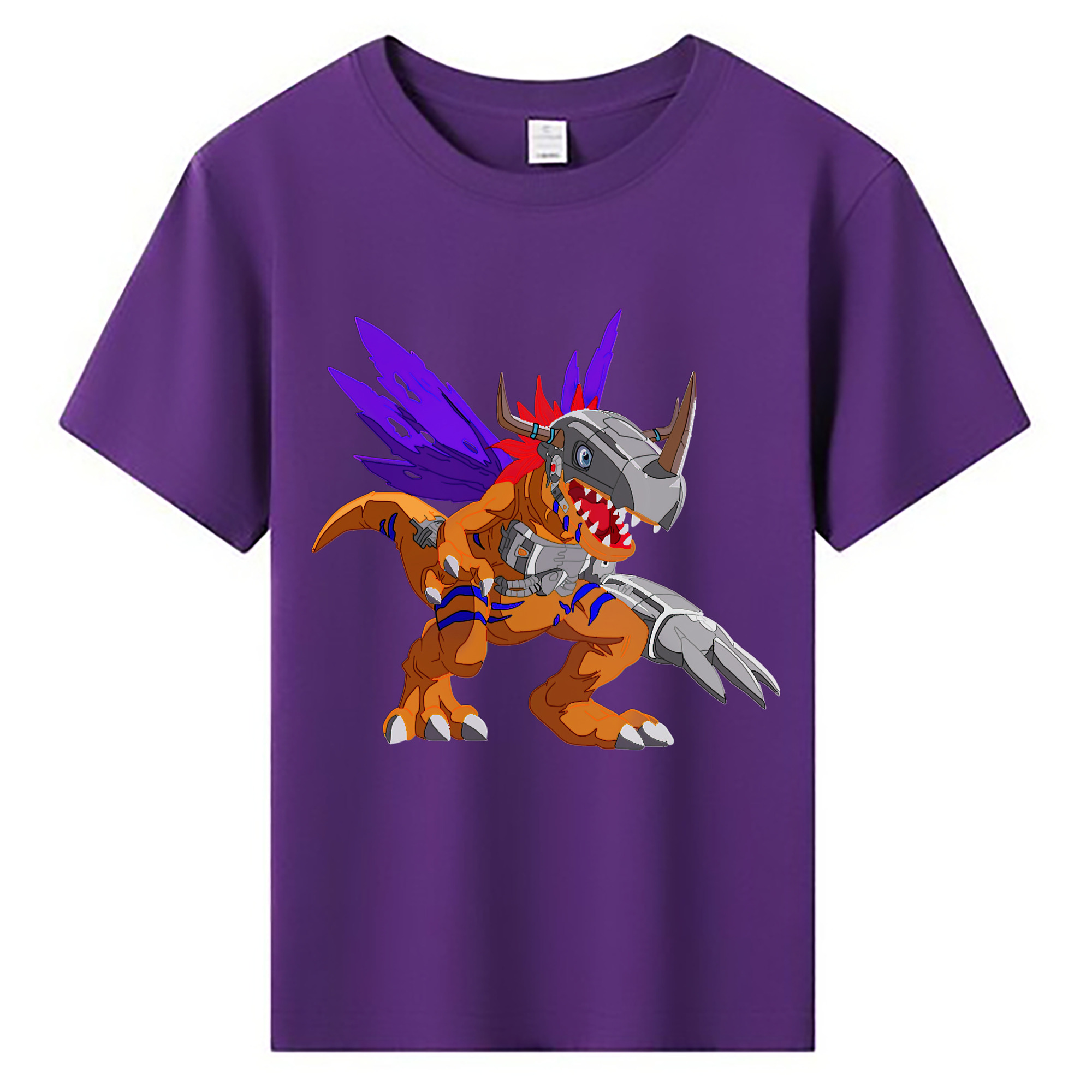 （画像用） Digimon デジタルモンスター/デジモン 綿100％キッズTシャツ（フロントプリント）