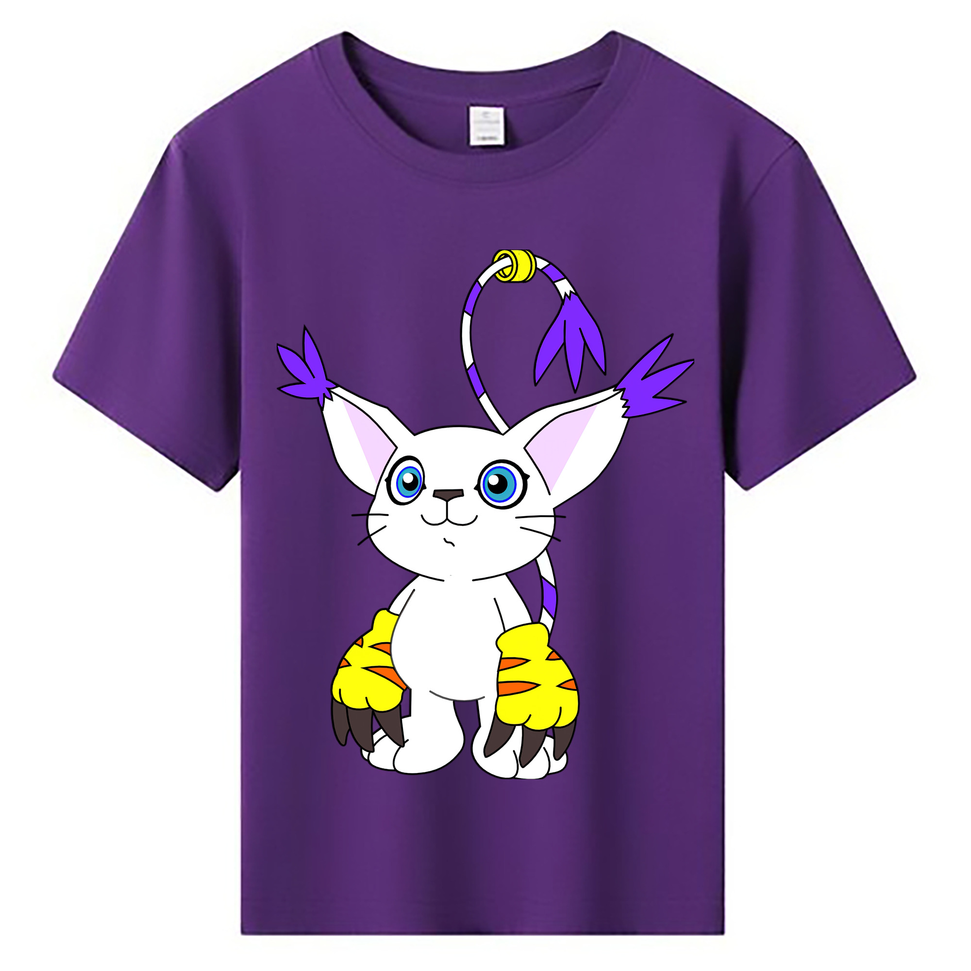 （画像用） Digimon デジタルモンスター/デジモン 綿100％キッズTシャツ（フロントプリント）