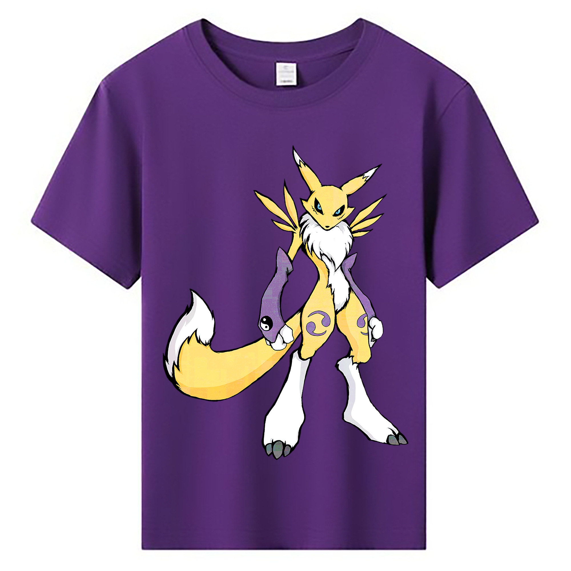 （画像用） Digimon デジタルモンスター/デジモン 綿100％キッズTシャツ（フロントプリント）
