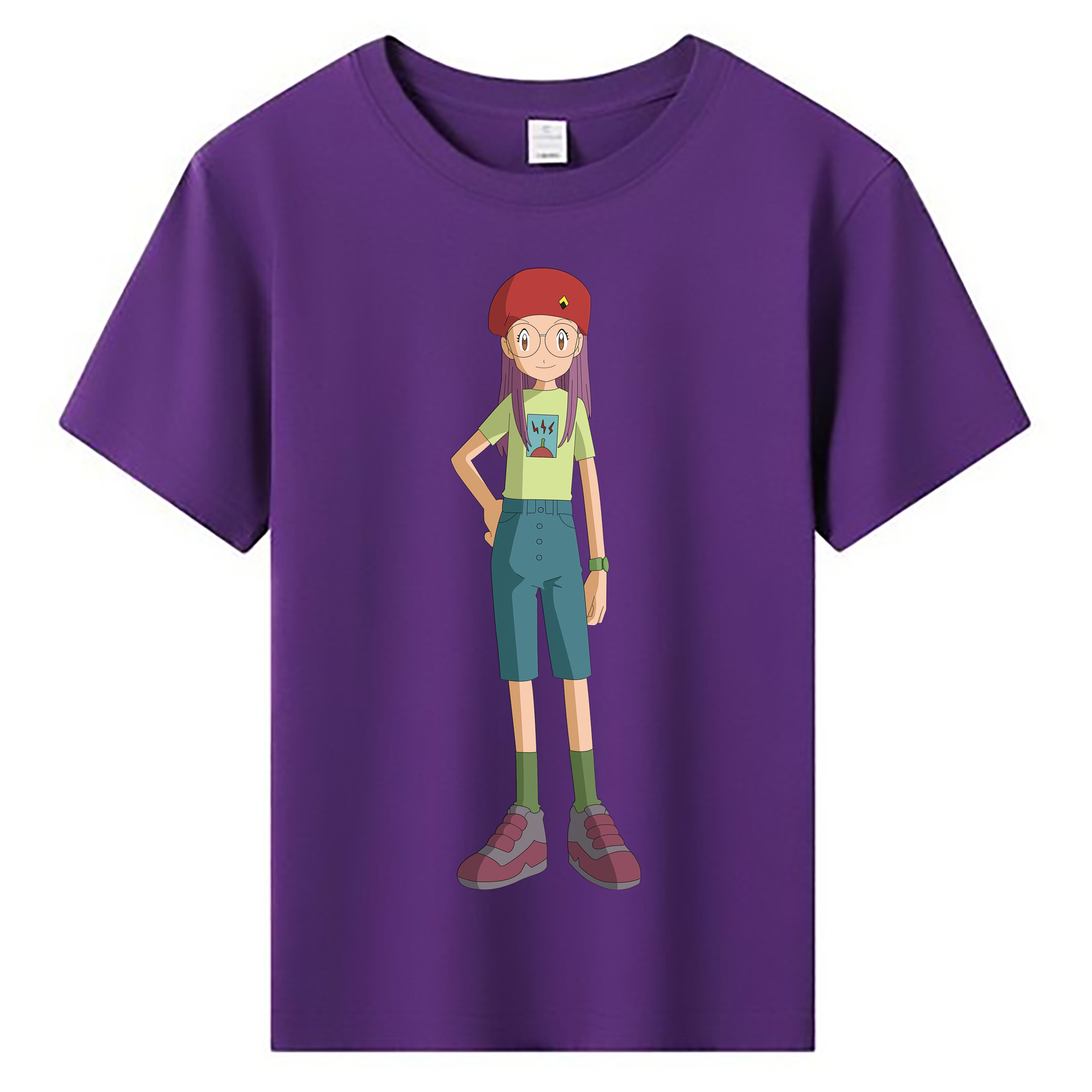 （画像用） Digimon デジタルモンスター/デジモン 綿100％キッズTシャツ（フロントプリント）