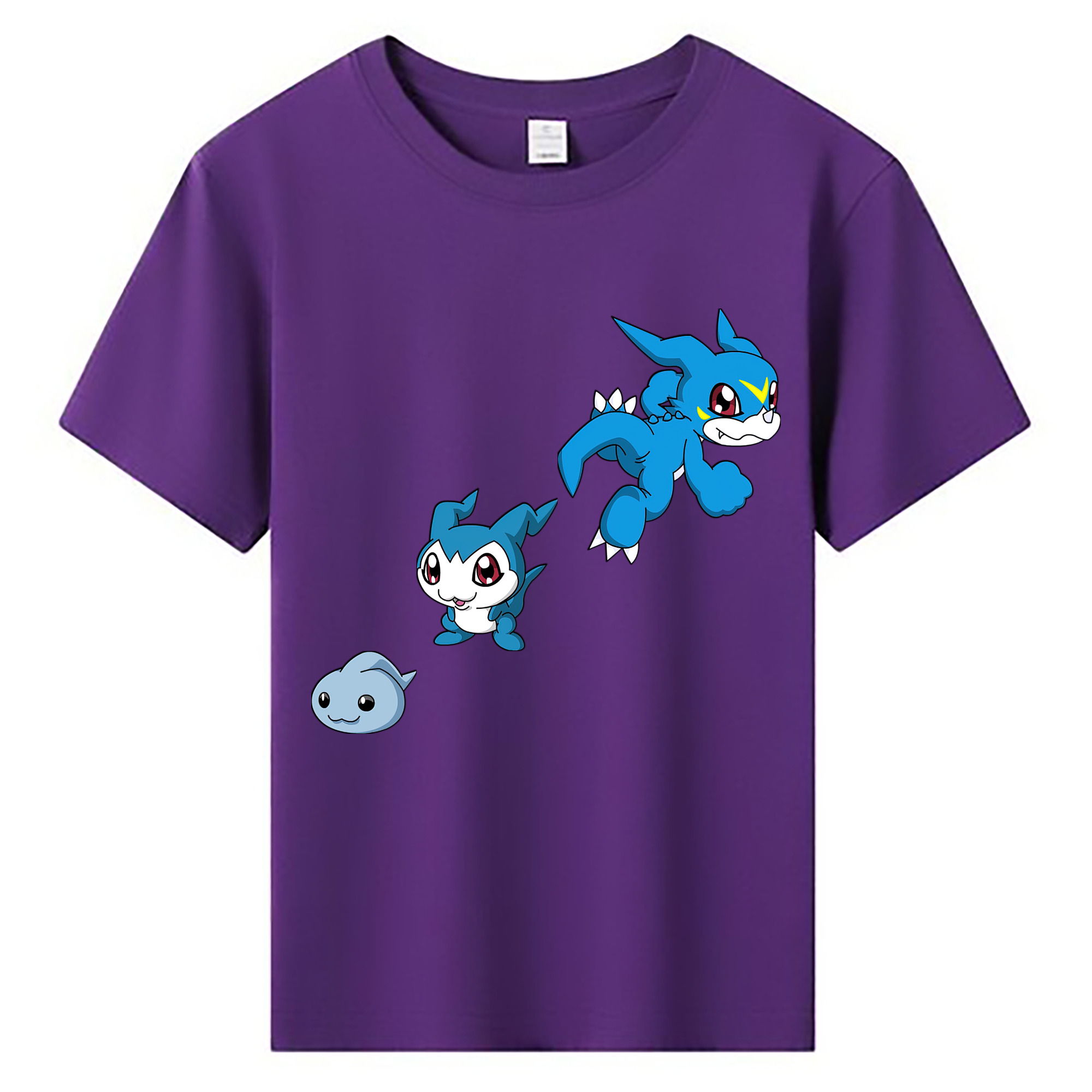 （画像用） Digimon デジタルモンスター/デジモン 綿100％キッズTシャツ（フロントプリント）