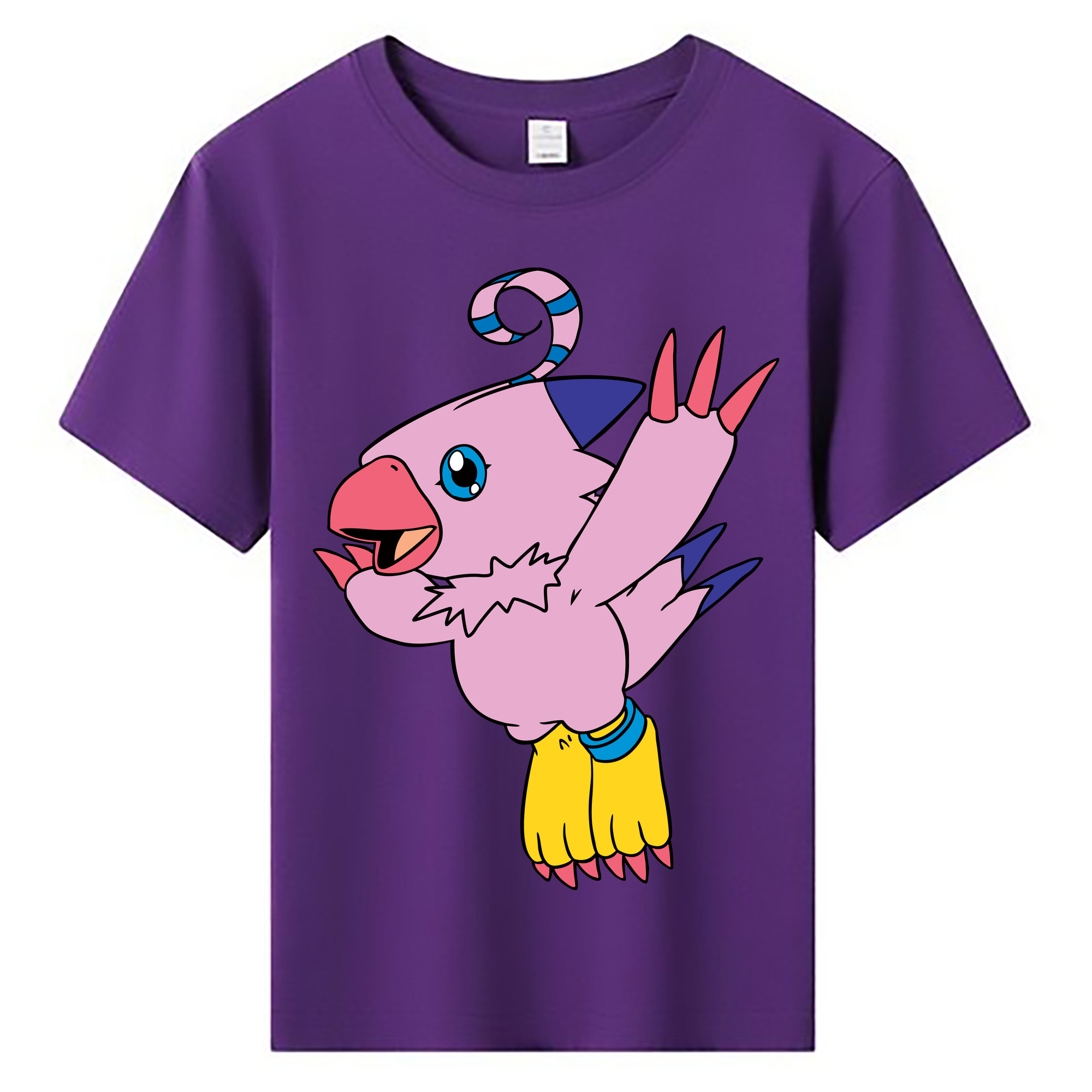 （画像用） Digimon デジタルモンスター/デジモン 綿100％キッズTシャツ（フロントプリント）