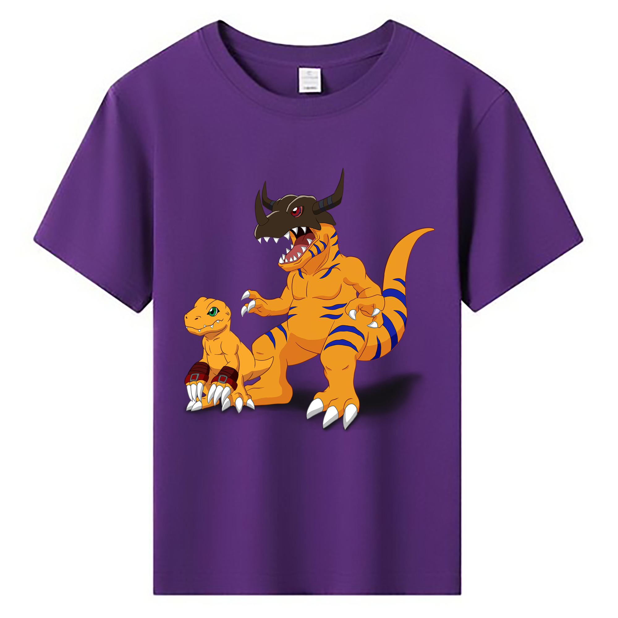 （画像用） Digimon デジタルモンスター/デジモン 綿100％キッズTシャツ（フロントプリント）