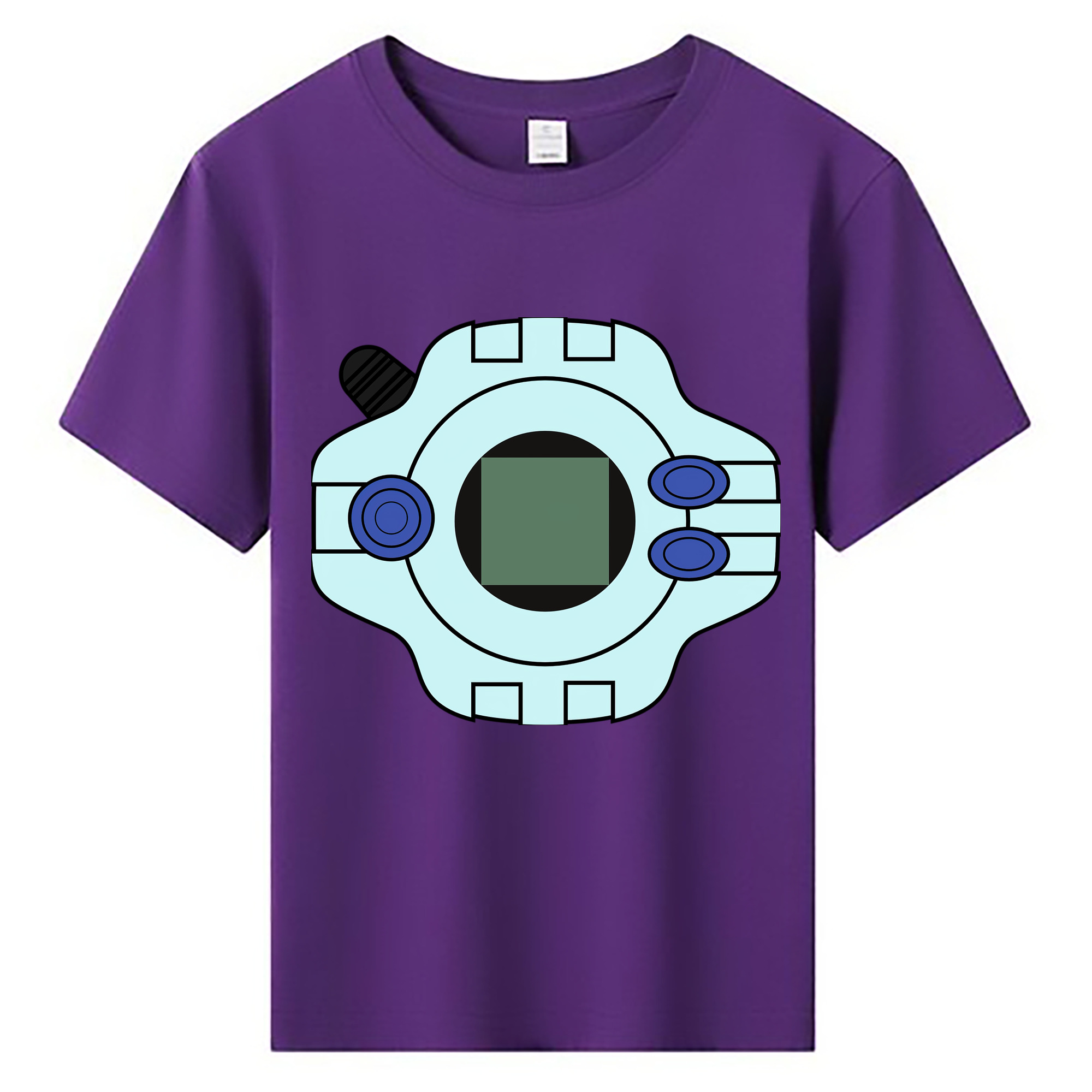 （画像用） Digimon デジタルモンスター/デジモン 綿100％キッズTシャツ（フロントプリント）