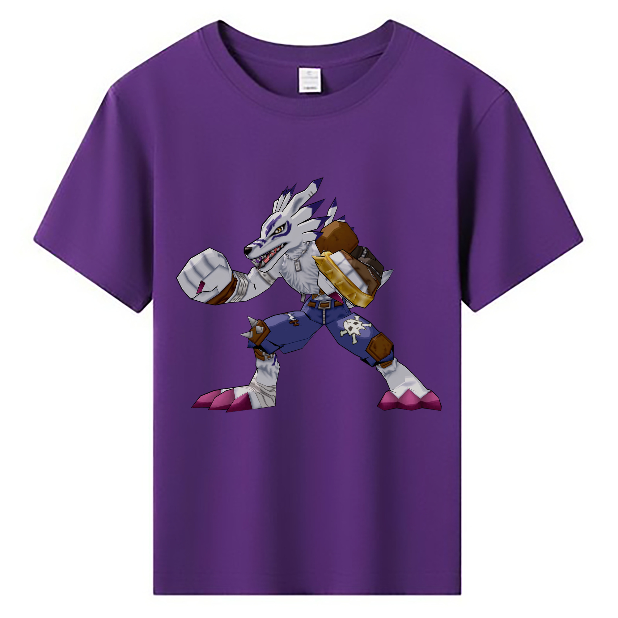 （画像用） Digimon デジタルモンスター/デジモン 綿100％キッズTシャツ（フロントプリント）