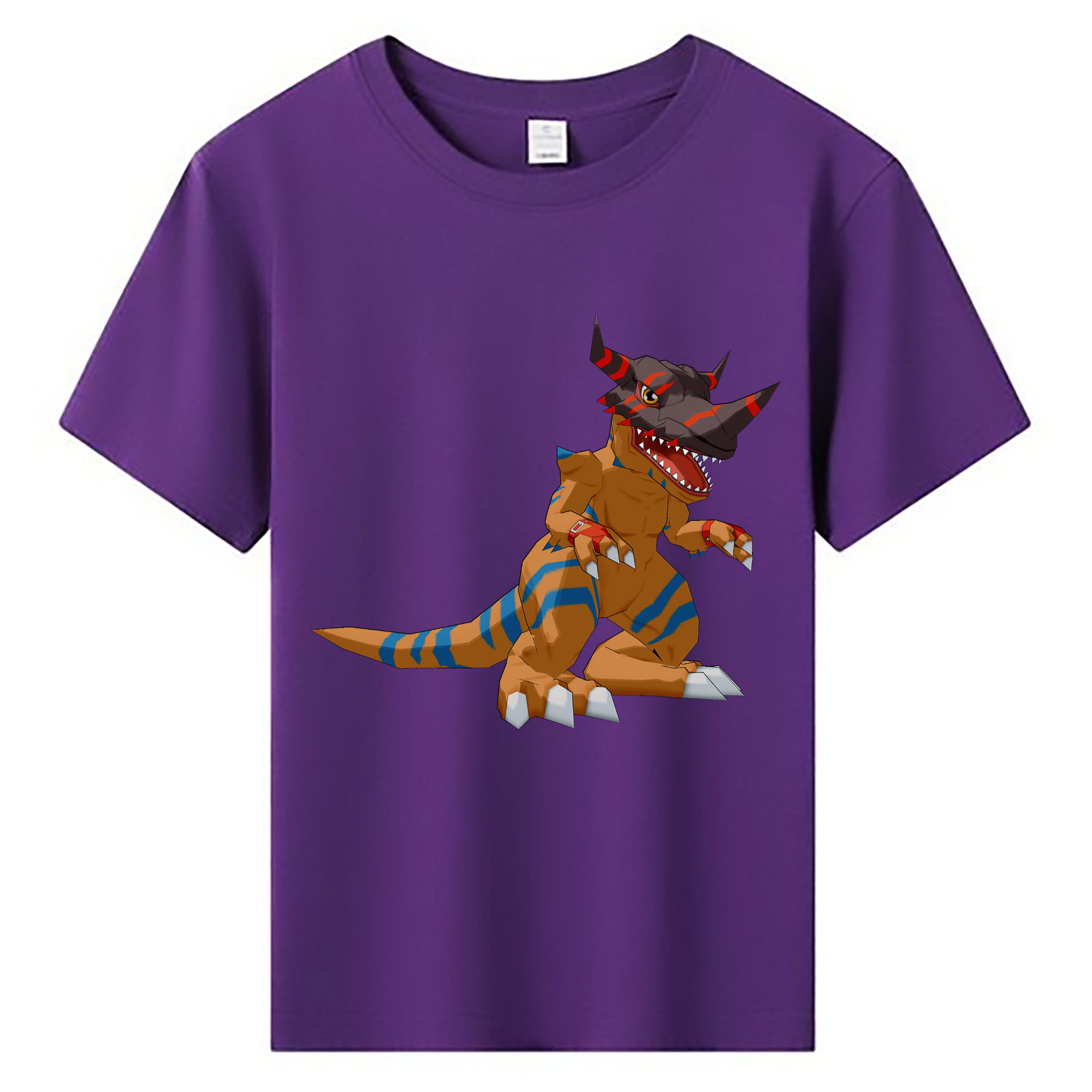 （画像用） Digimon デジタルモンスター/デジモン 綿100％キッズTシャツ（フロントプリント）