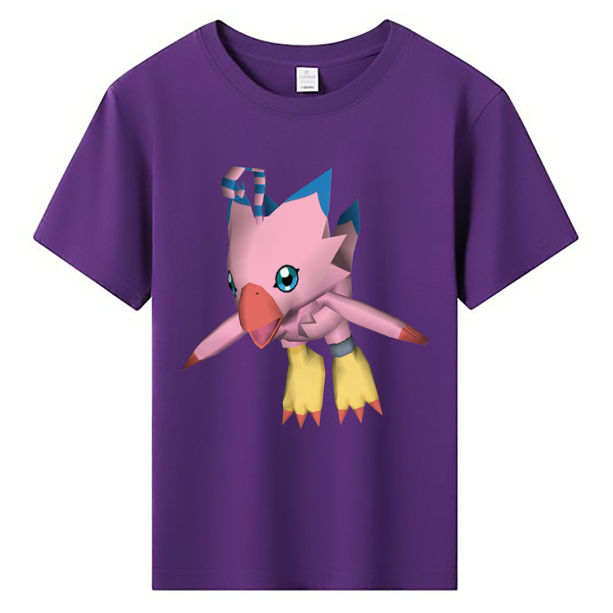 （画像用） Digimon デジタルモンスター/デジモン 綿100％キッズTシャツ（フロントプリント）