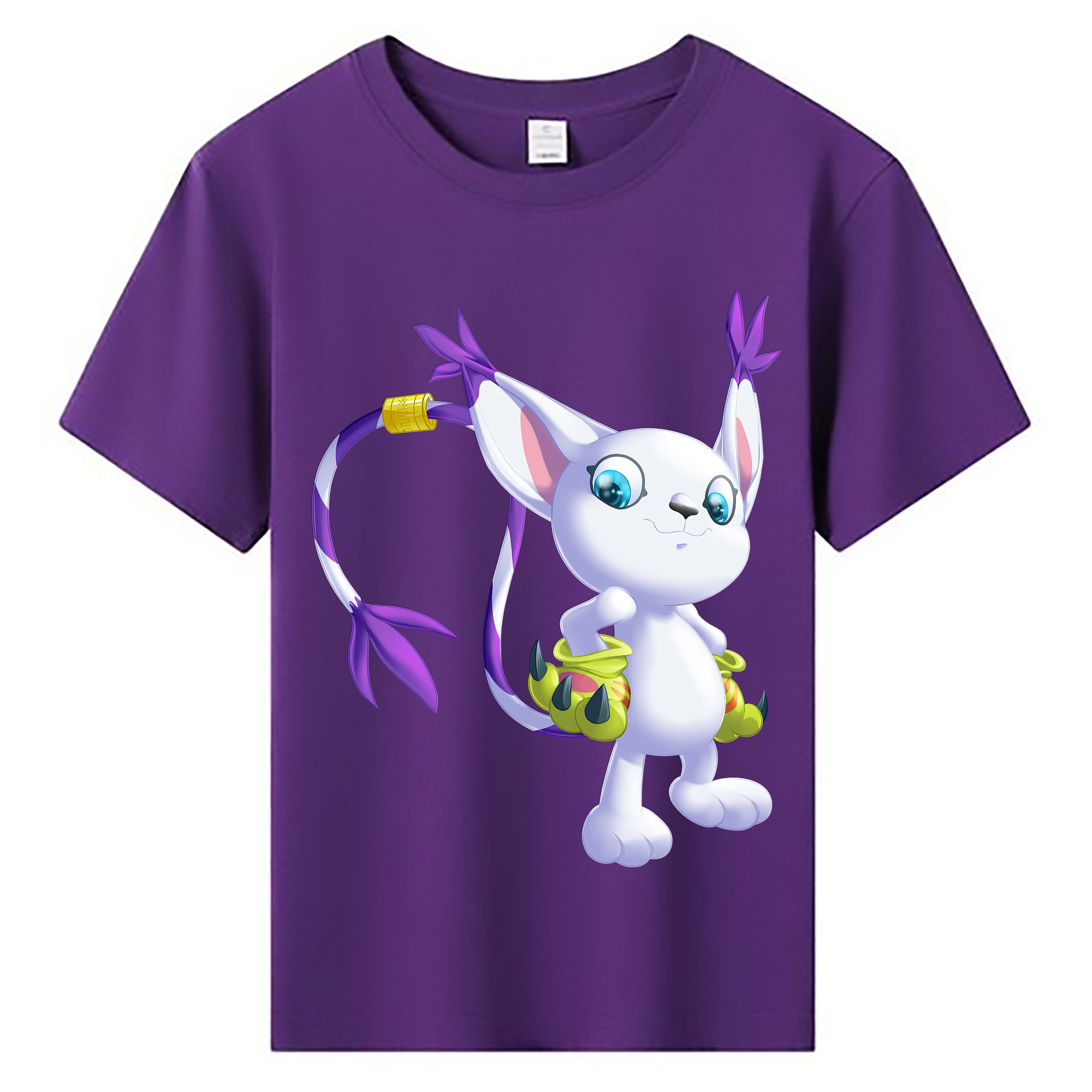（画像用） Digimon デジタルモンスター/デジモン 綿100％キッズTシャツ（フロントプリント）