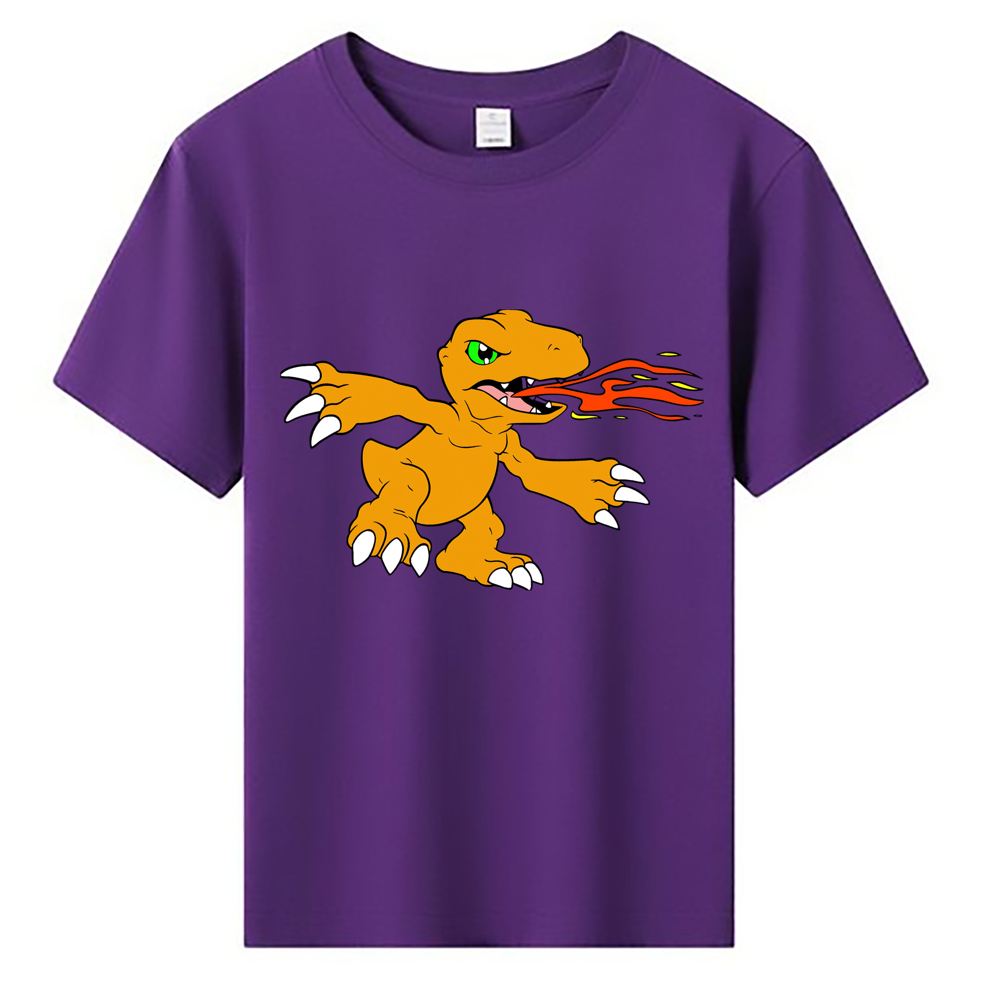（画像用） Digimon デジタルモンスター/デジモン 綿100％キッズTシャツ（フロントプリント）