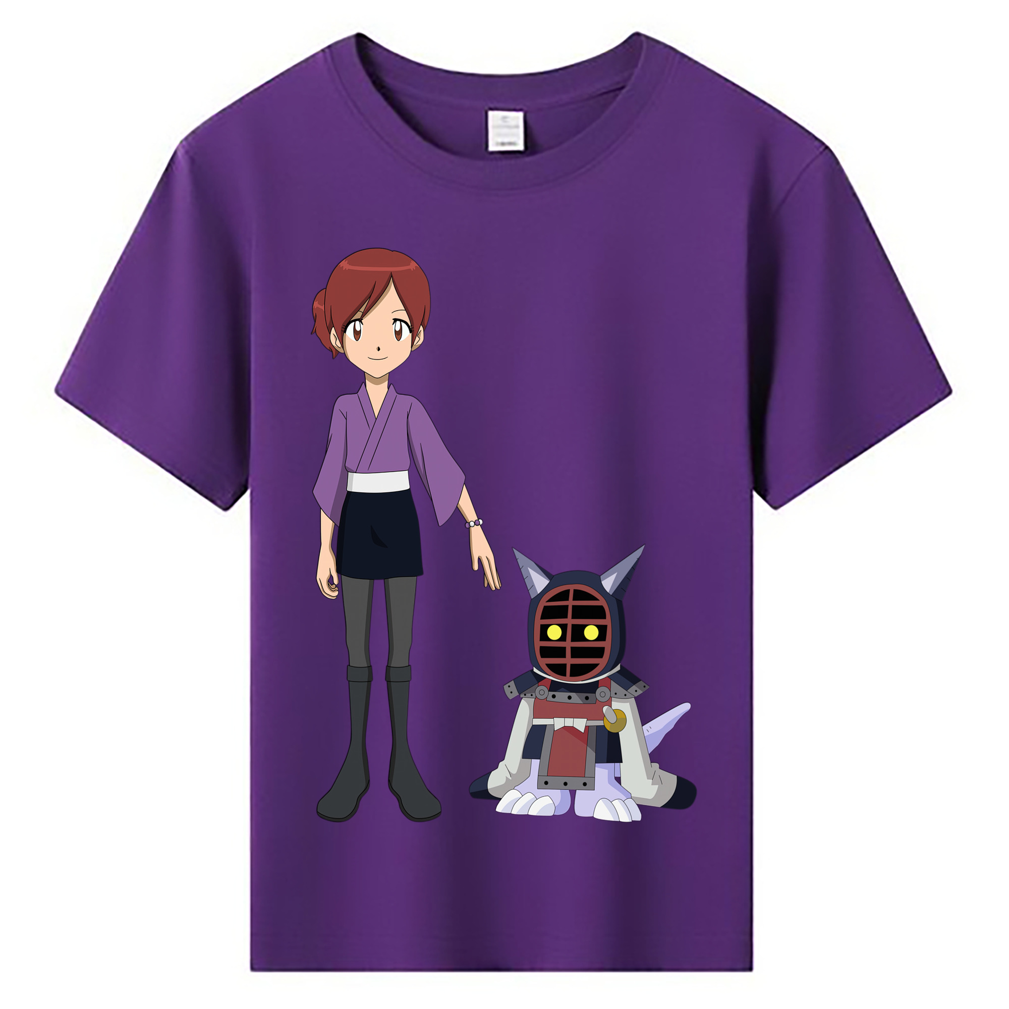 （画像用） Digimon デジタルモンスター/デジモン 綿100％キッズTシャツ（フロントプリント）
