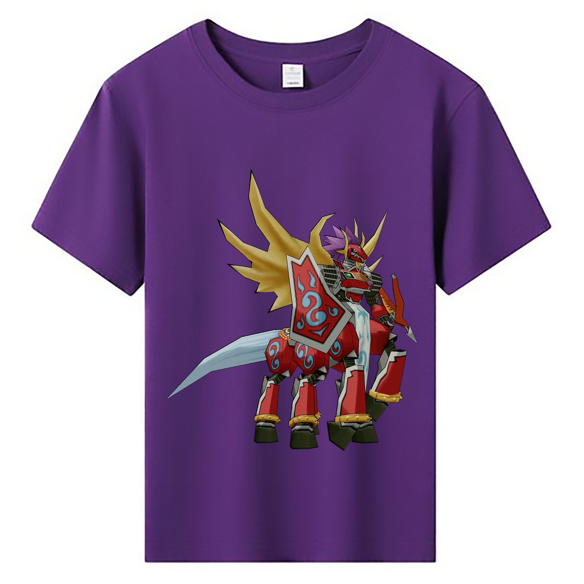 （画像用） Digimon デジタルモンスター/デジモン 綿100％キッズTシャツ（フロントプリント）