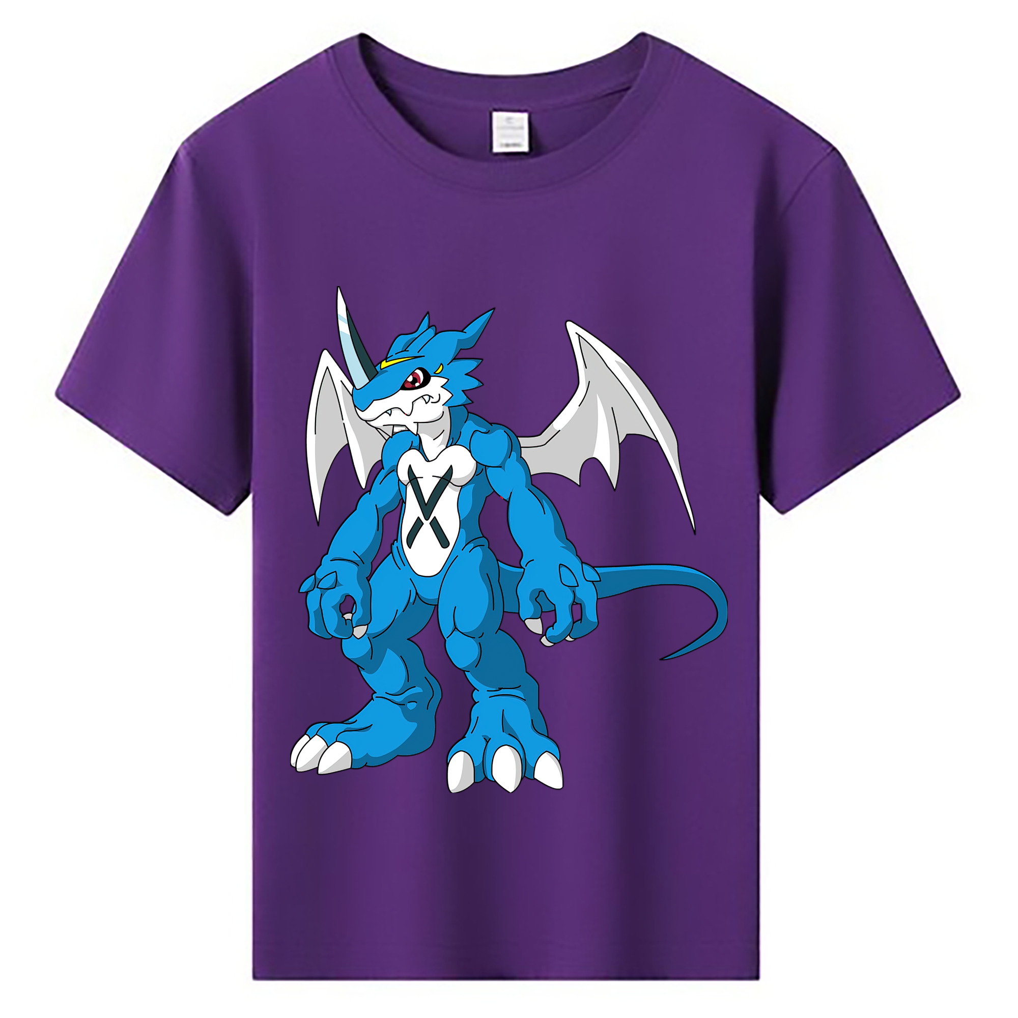 （画像用） Digimon デジタルモンスター/デジモン 綿100％キッズTシャツ（フロントプリント）