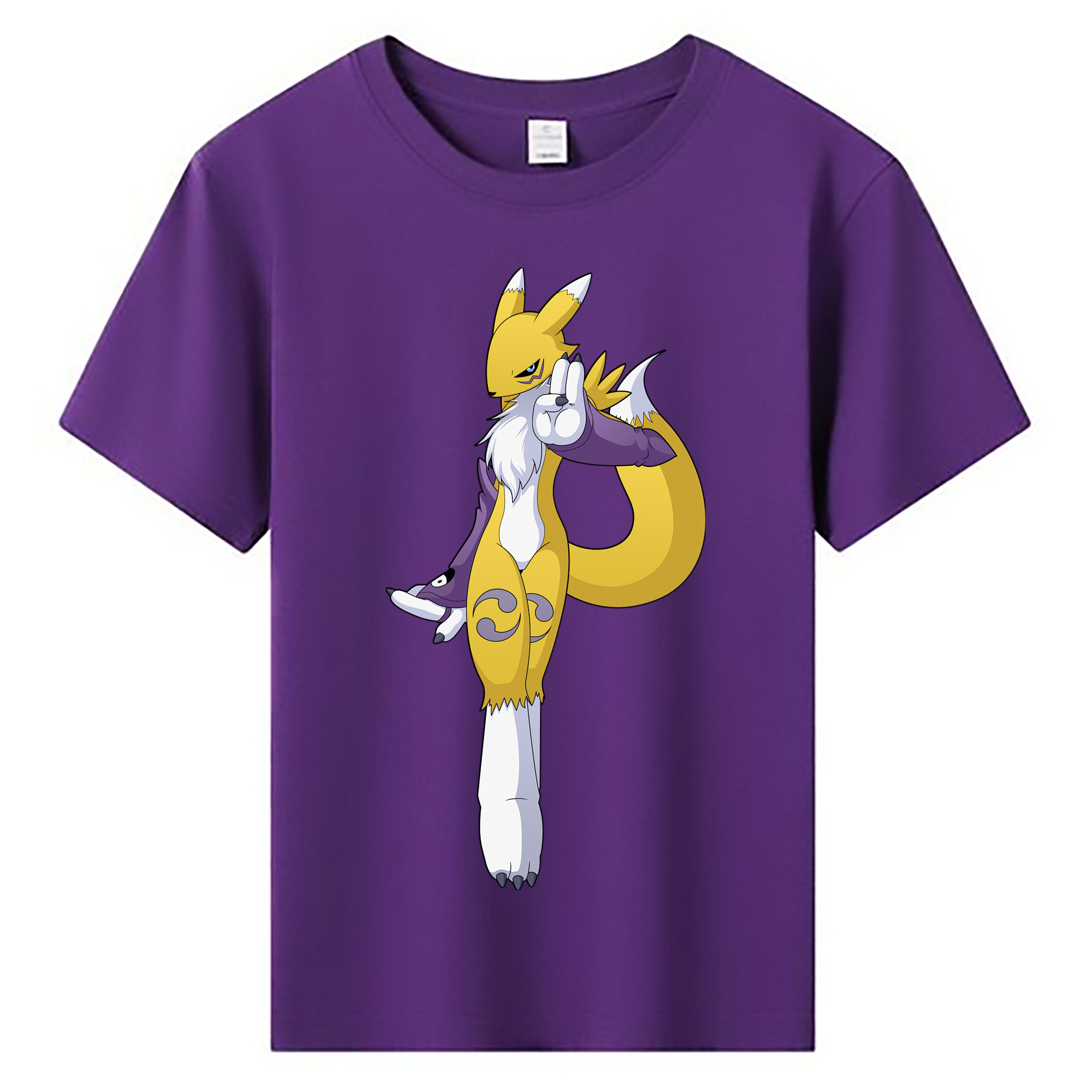 （画像用） Digimon デジタルモンスター/デジモン 綿100％キッズTシャツ（フロントプリント）