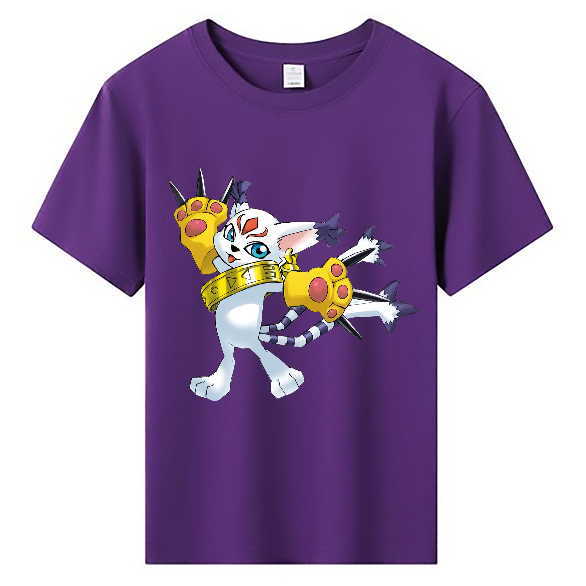 （画像用） Digimon デジタルモンスター/デジモン 綿100％キッズTシャツ（フロントプリント）