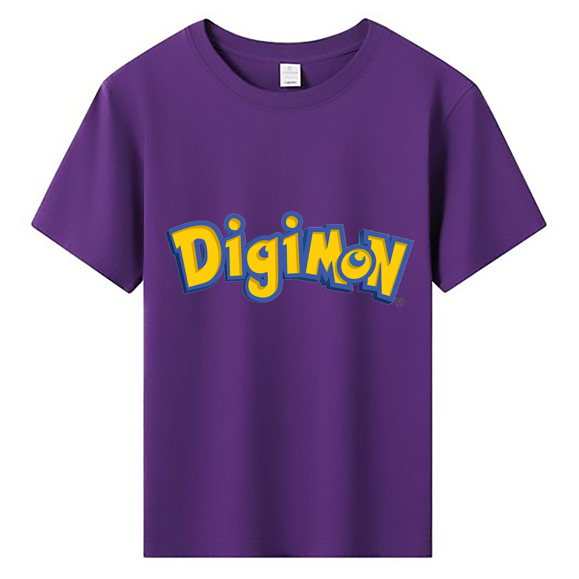 （画像用） Digimon デジタルモンスター/デジモン 綿100％キッズTシャツ（フロントプリント）