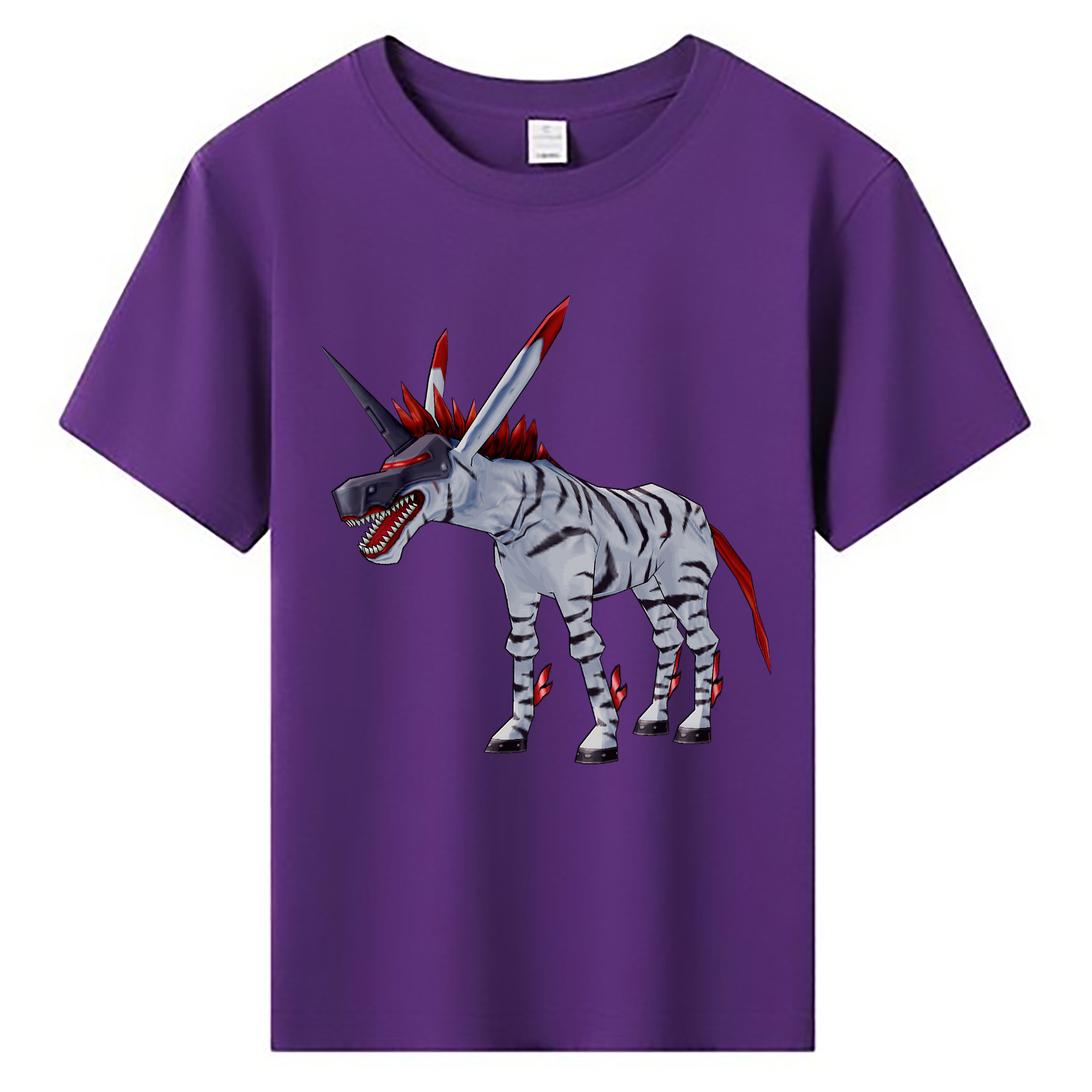 （画像用） Digimon デジタルモンスター/デジモン 綿100％キッズTシャツ（フロントプリント）
