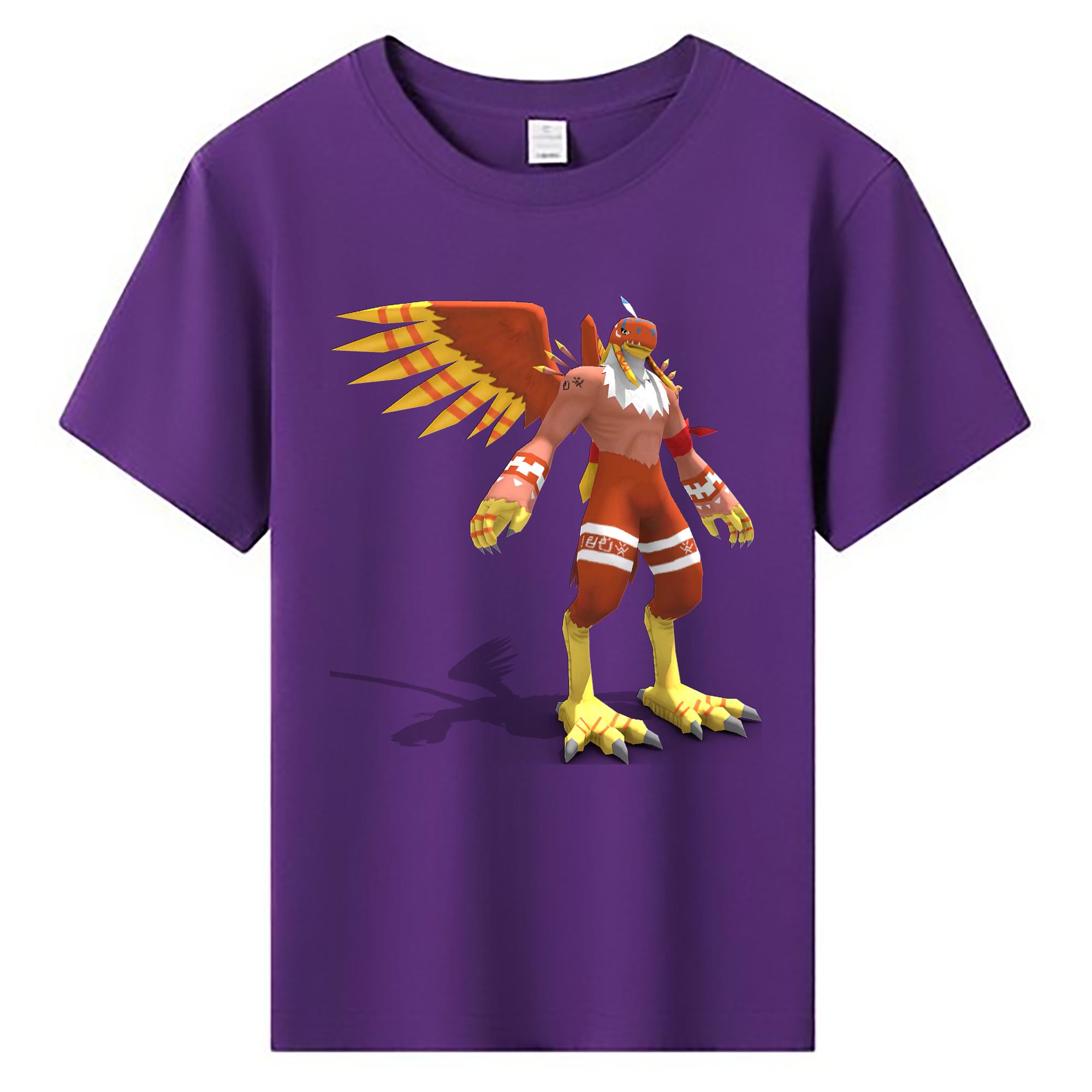 （画像用） Digimon デジタルモンスター/デジモン 綿100％キッズTシャツ（フロントプリント）