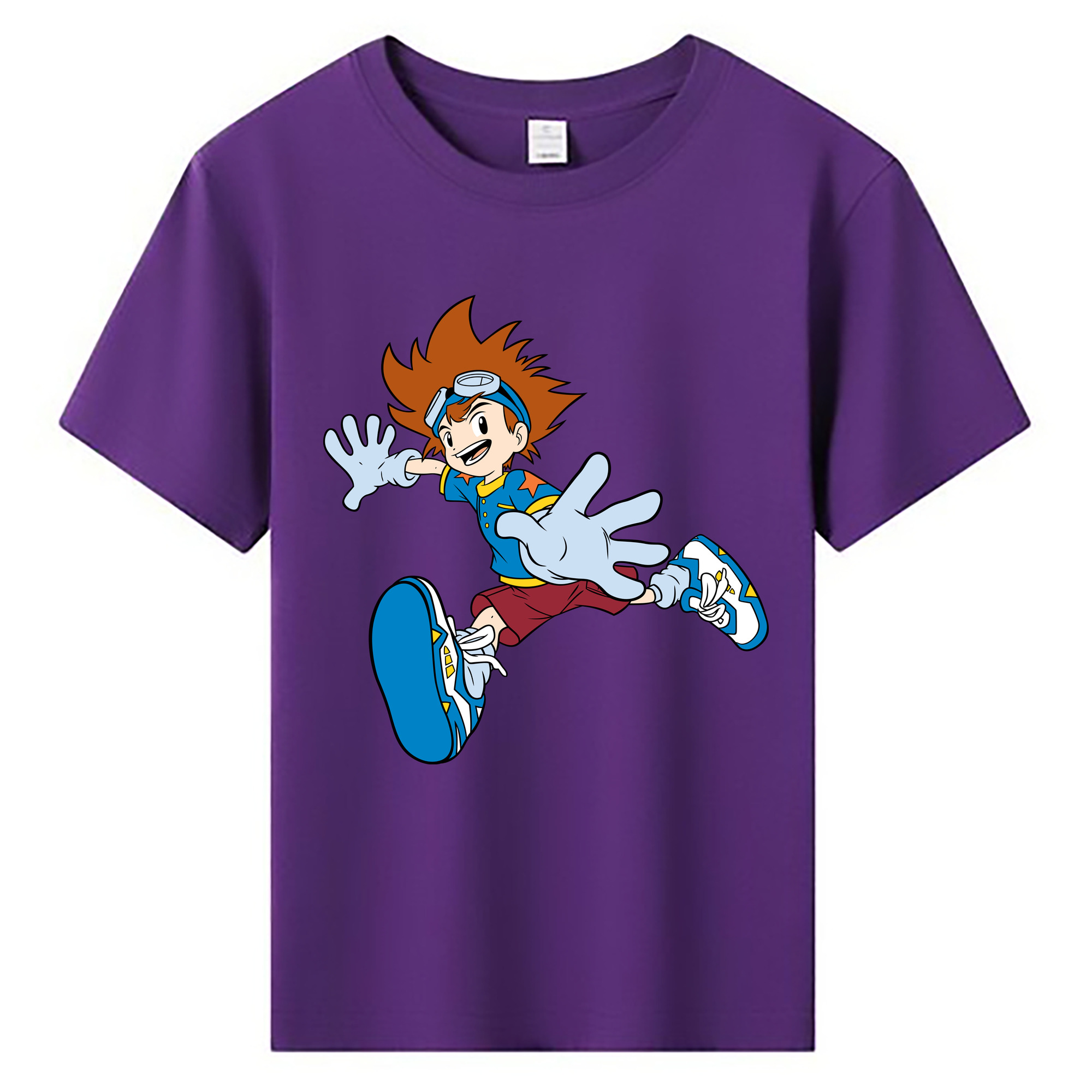 （画像用） Digimon デジタルモンスター/デジモン 綿100％キッズTシャツ（フロントプリント）