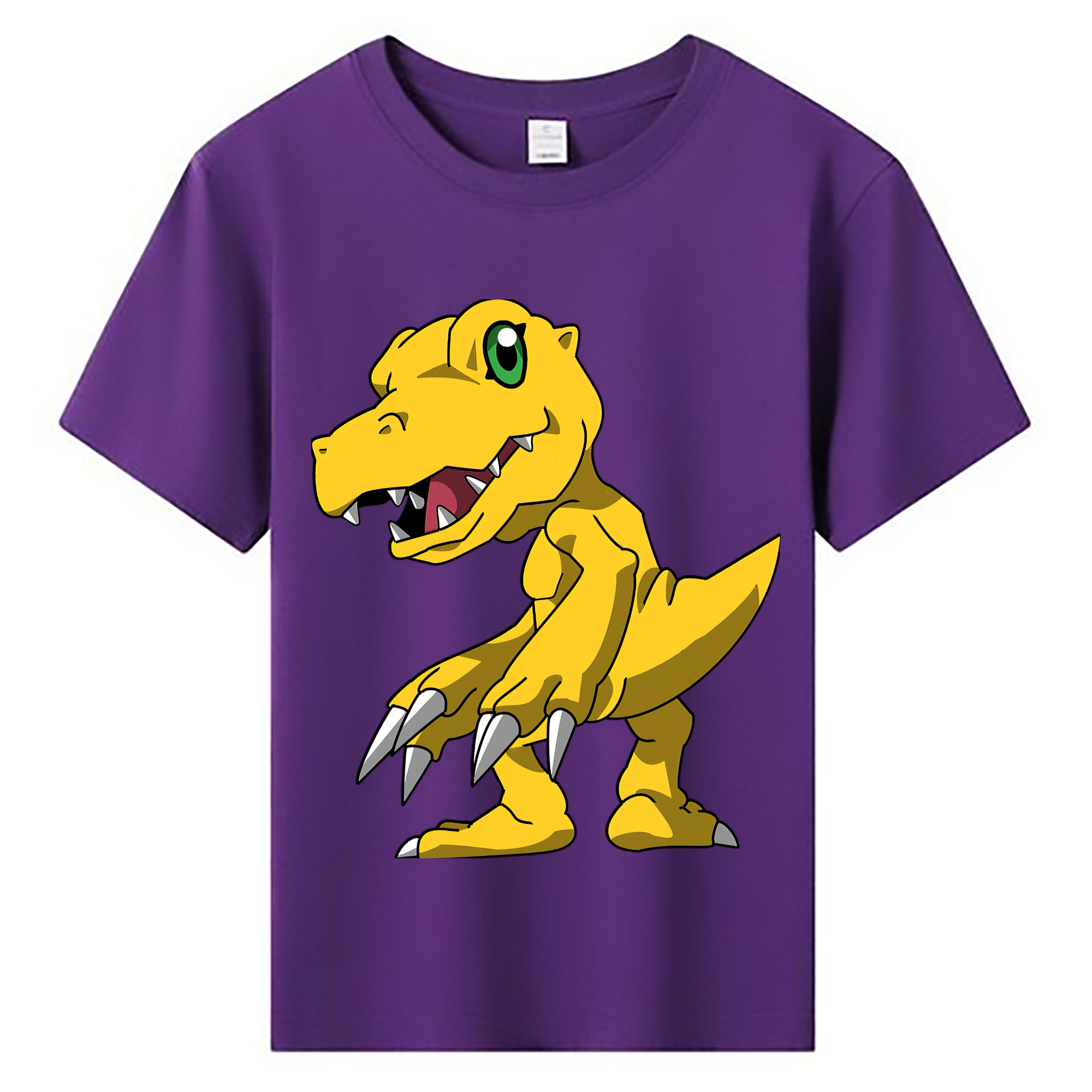 （画像用） Digimon デジタルモンスター/デジモン 綿100％キッズTシャツ（フロントプリント）