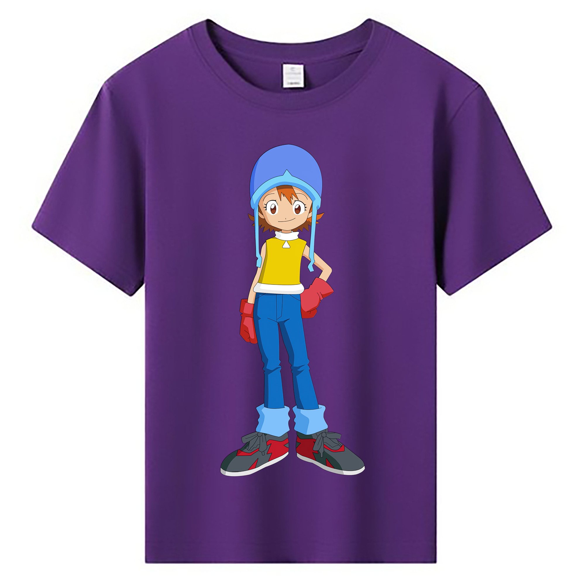 （画像用） Digimon デジタルモンスター/デジモン 綿100％キッズTシャツ（フロントプリント）