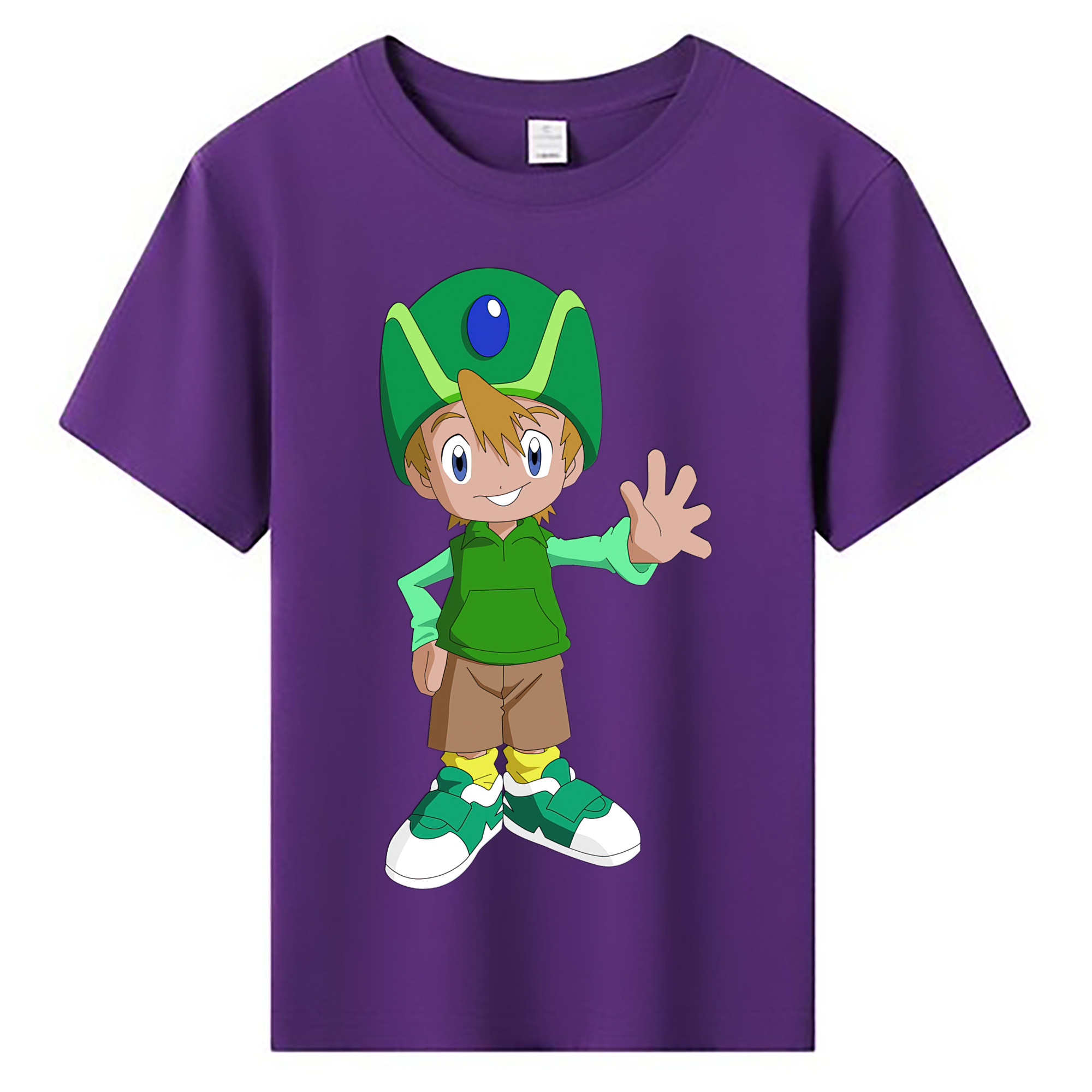 （画像用） Digimon デジタルモンスター/デジモン 綿100％キッズTシャツ（フロントプリント）