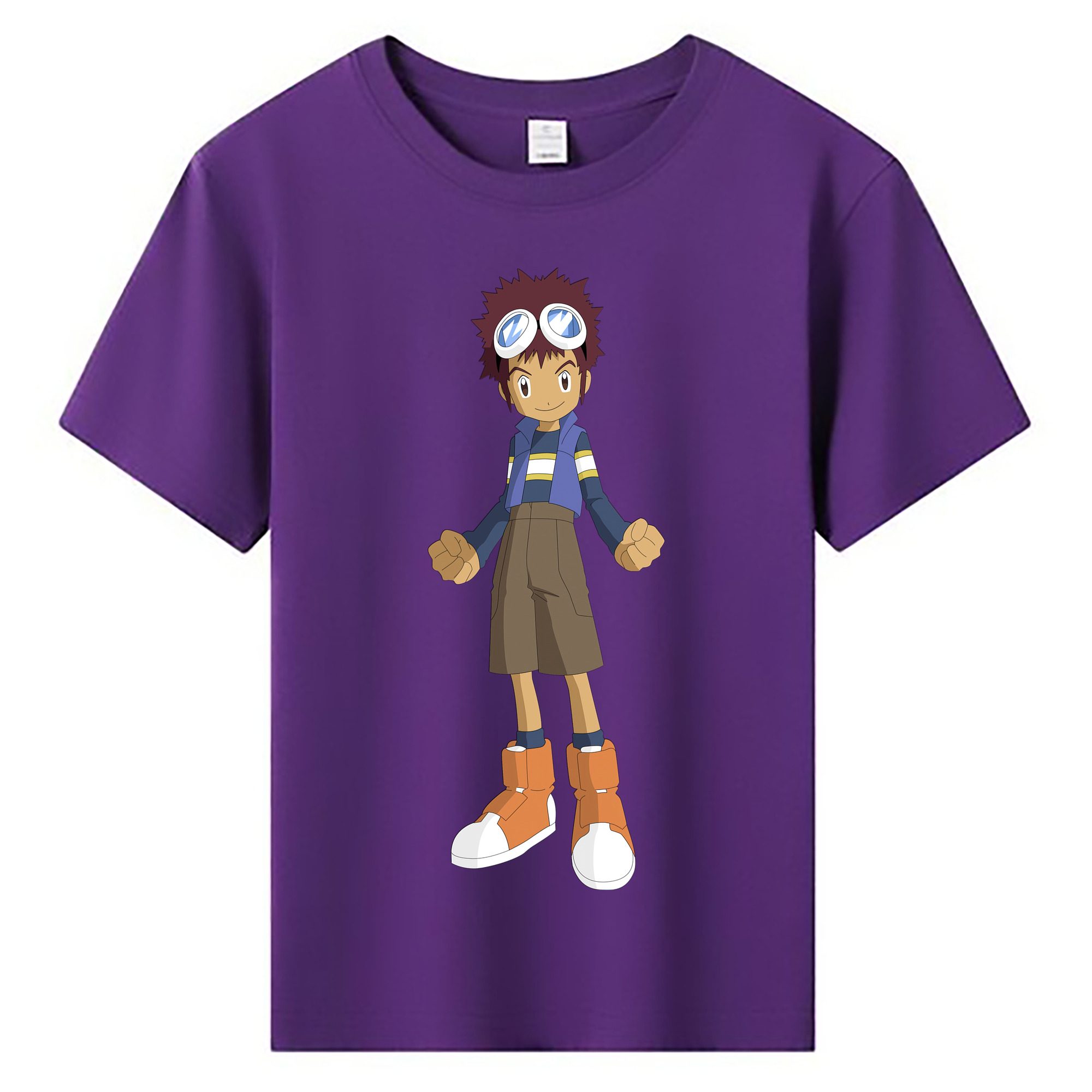 （画像用） Digimon デジタルモンスター/デジモン 綿100％キッズTシャツ（フロントプリント）