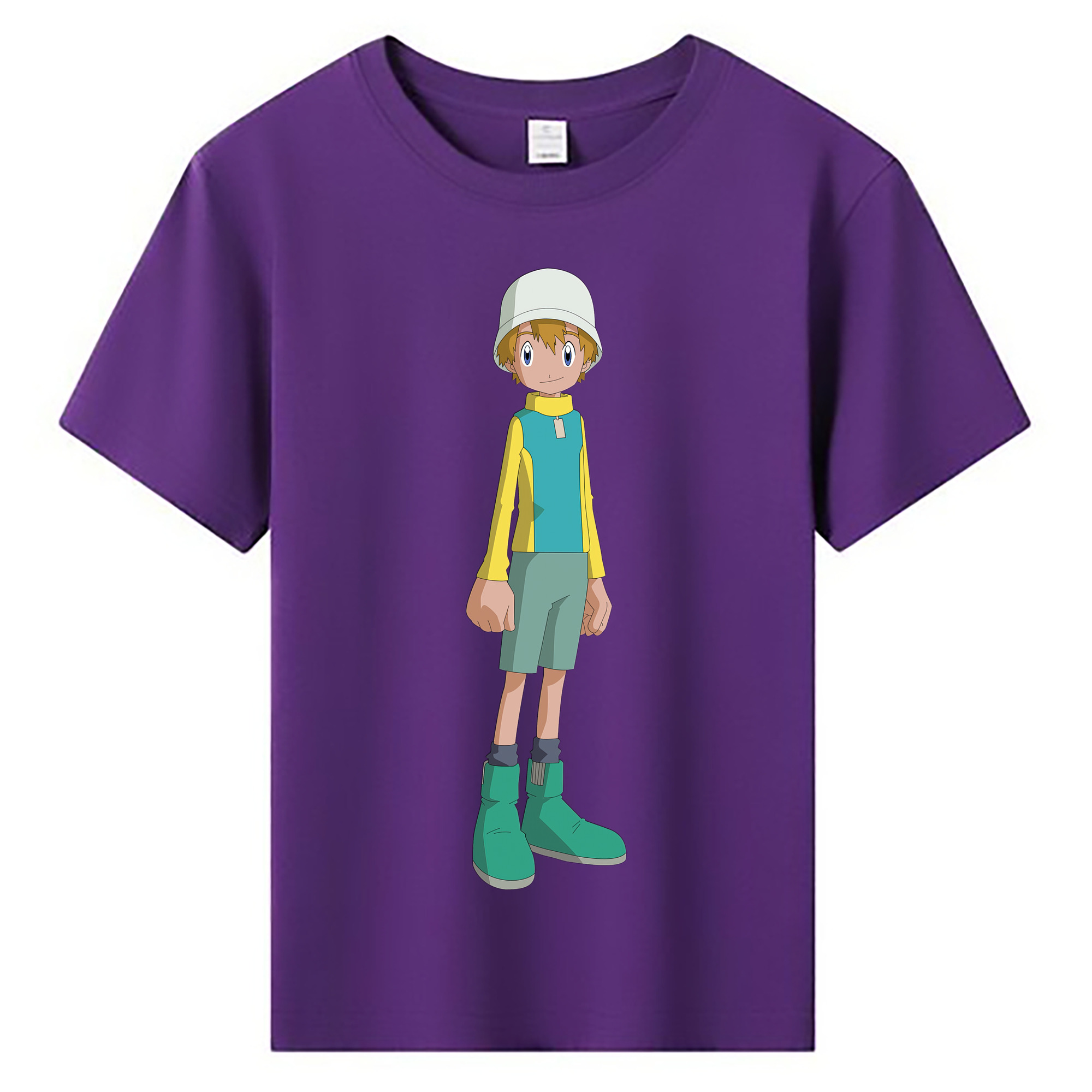 （画像用） Digimon デジタルモンスター/デジモン 綿100％キッズTシャツ（フロントプリント）