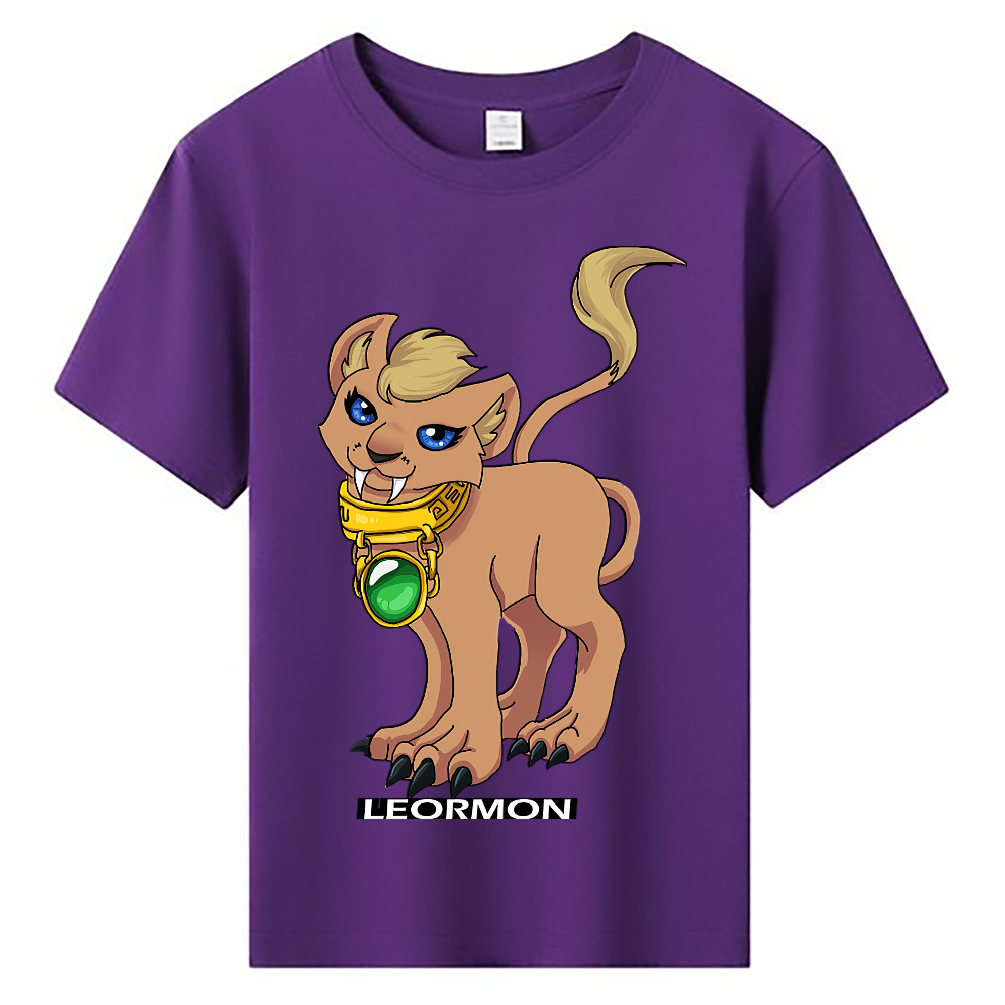 （画像用） Digimon デジタルモンスター/デジモン 綿100％キッズTシャツ（フロントプリント）