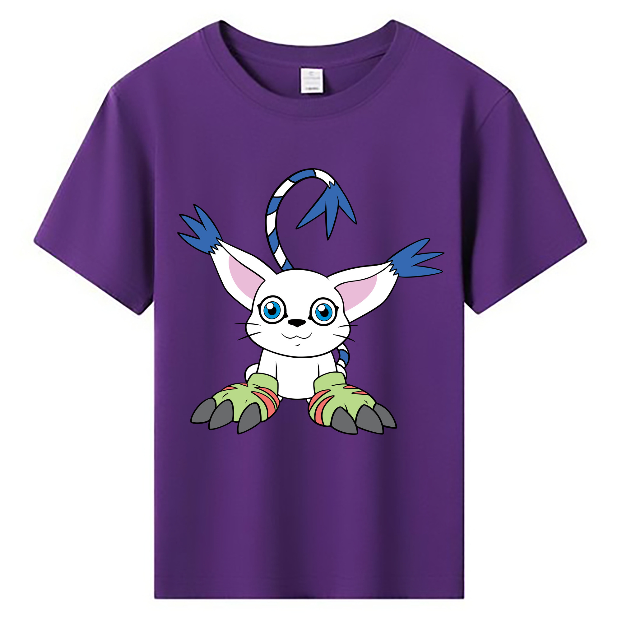 （画像用） Digimon デジタルモンスター/デジモン 綿100％キッズTシャツ（フロントプリント）