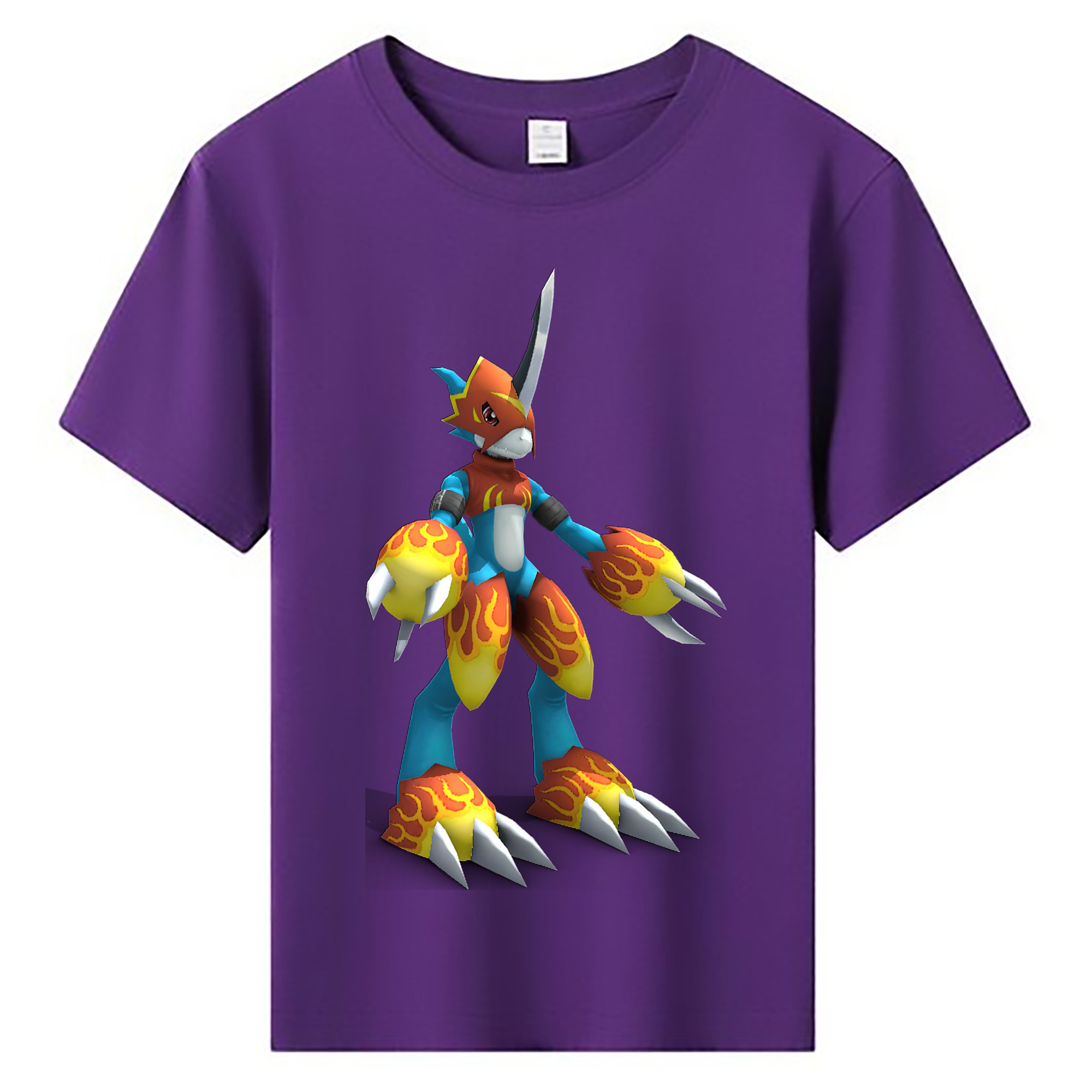 （画像用） Digimon デジタルモンスター/デジモン 綿100％キッズTシャツ（フロントプリント）