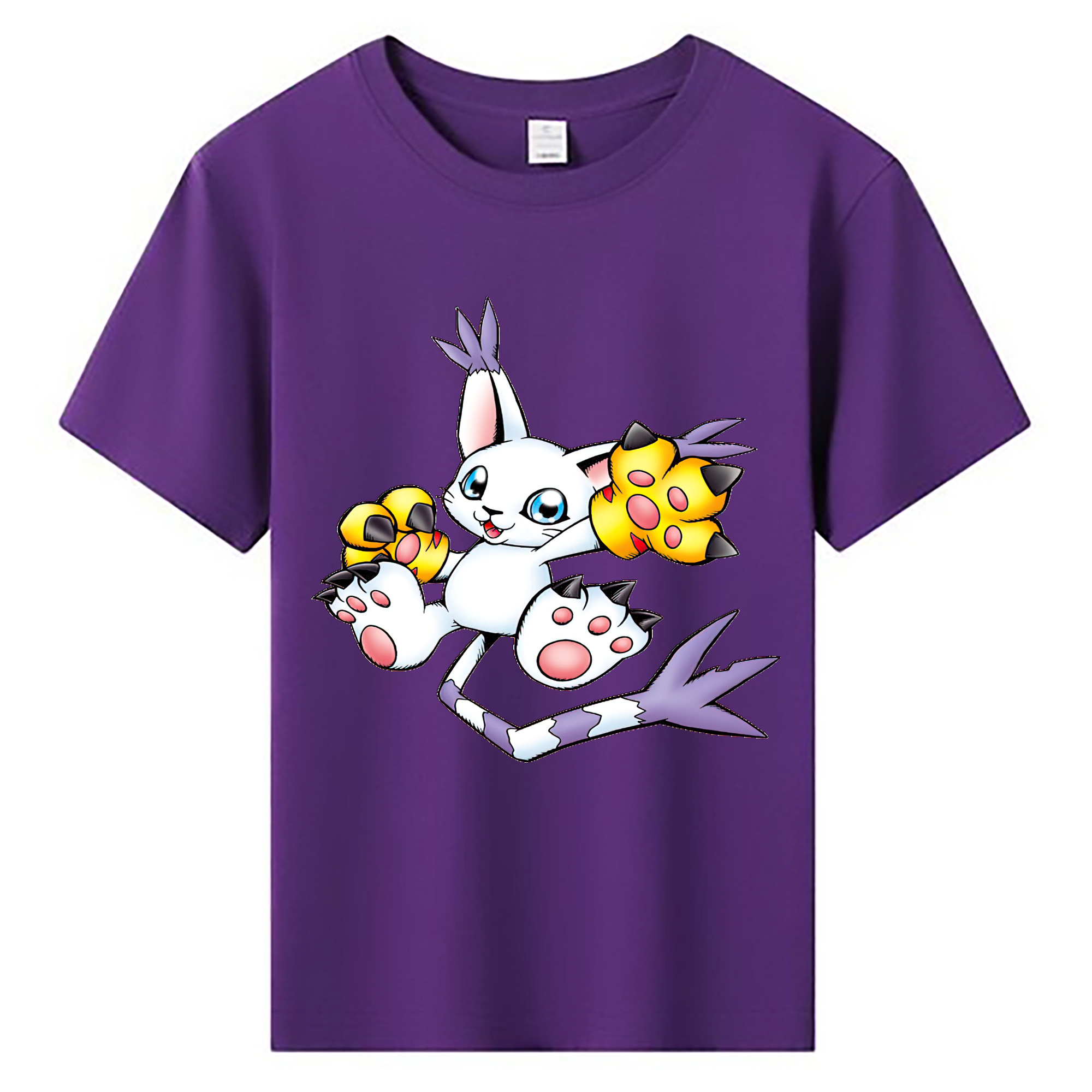 （画像用） Digimon デジタルモンスター/デジモン 綿100％キッズTシャツ（フロントプリント）