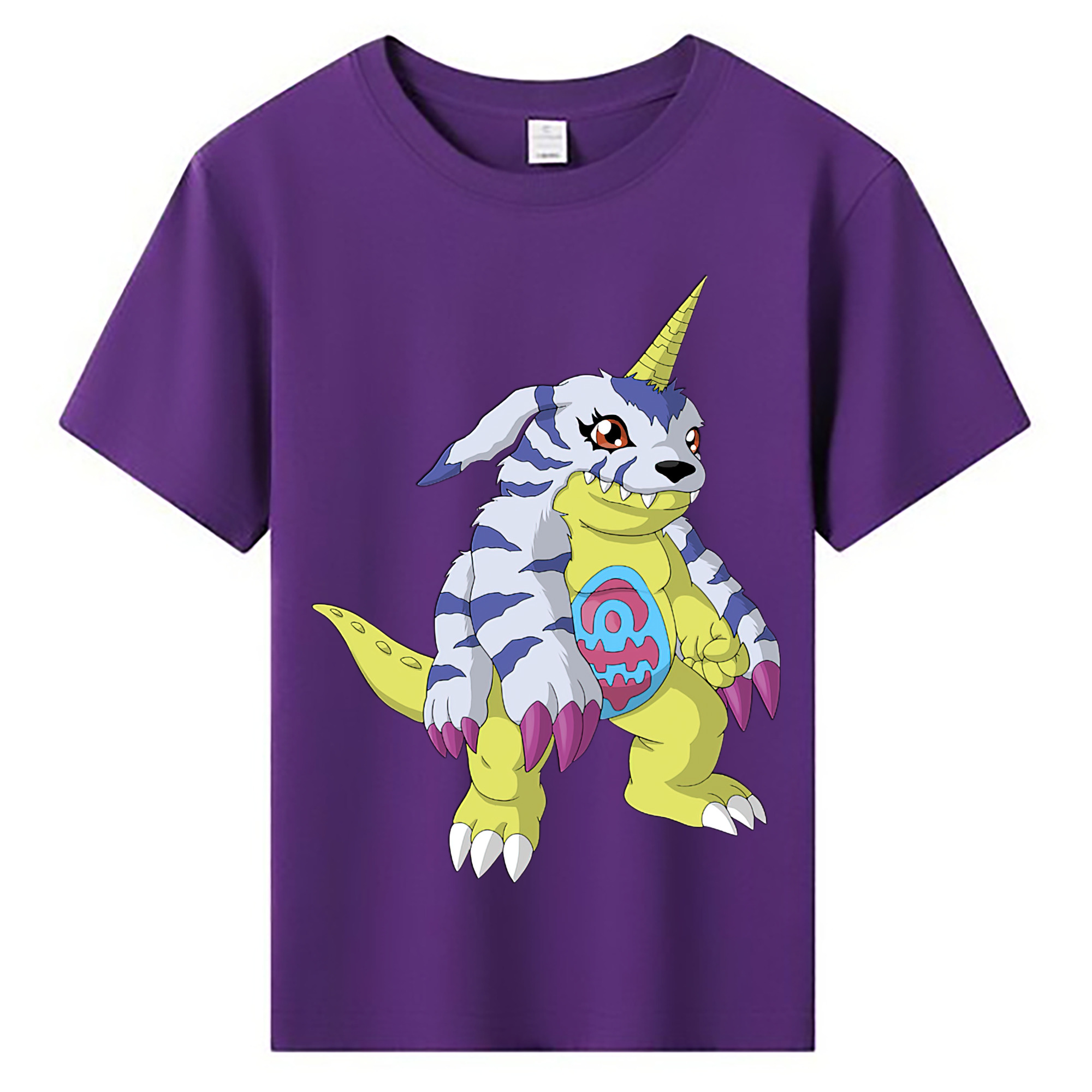 （画像用） Digimon デジタルモンスター/デジモン 綿100％キッズTシャツ（フロントプリント）