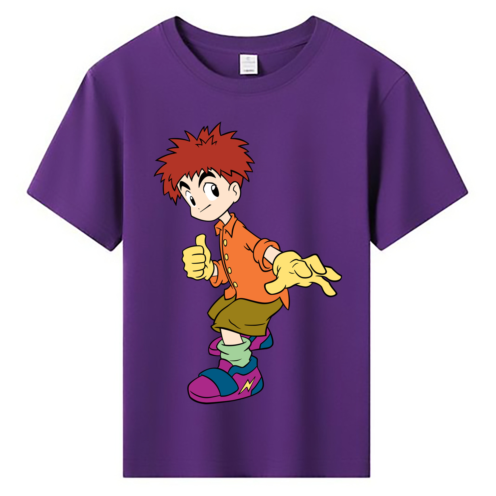 （画像用） Digimon デジタルモンスター/デジモン 綿100％キッズTシャツ（フロントプリント）